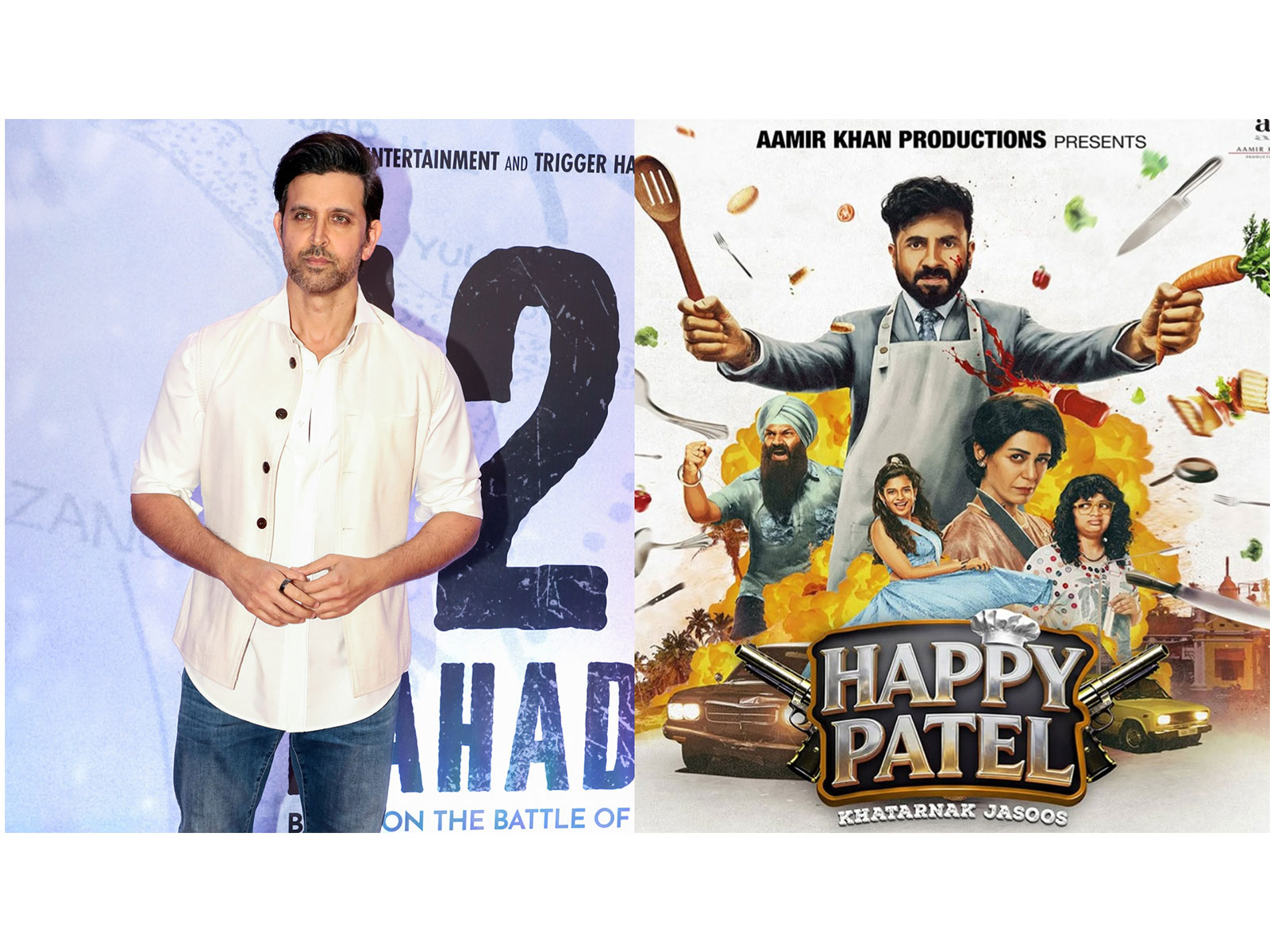 Hrithik Roshan praises Vir Das's 'Happy Patel' (Photo/ANI/Instagram@aamirkhanproductions)