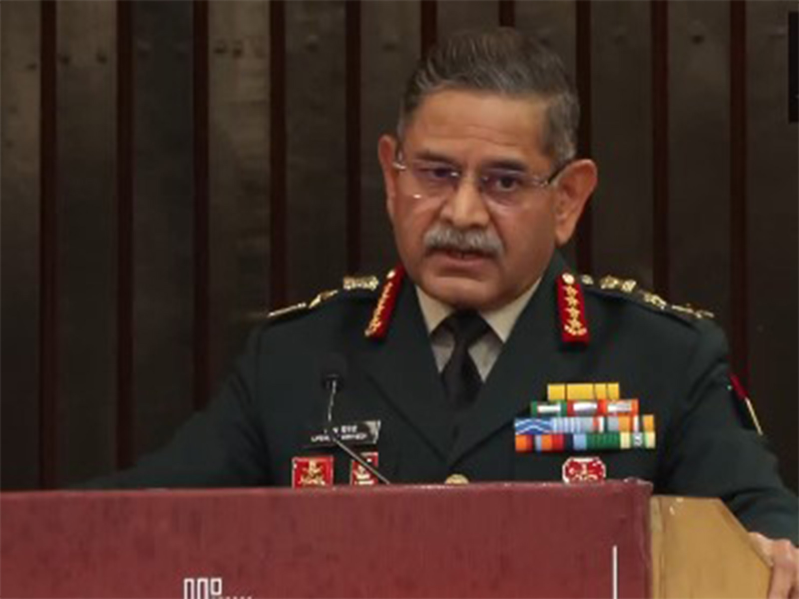 Chief of Army Staff Upendra Dwivedi speaks at ‘Red Lines Redrawn: Operation Sindoor and India's New Normal’ book launch. (Photo/ANI)