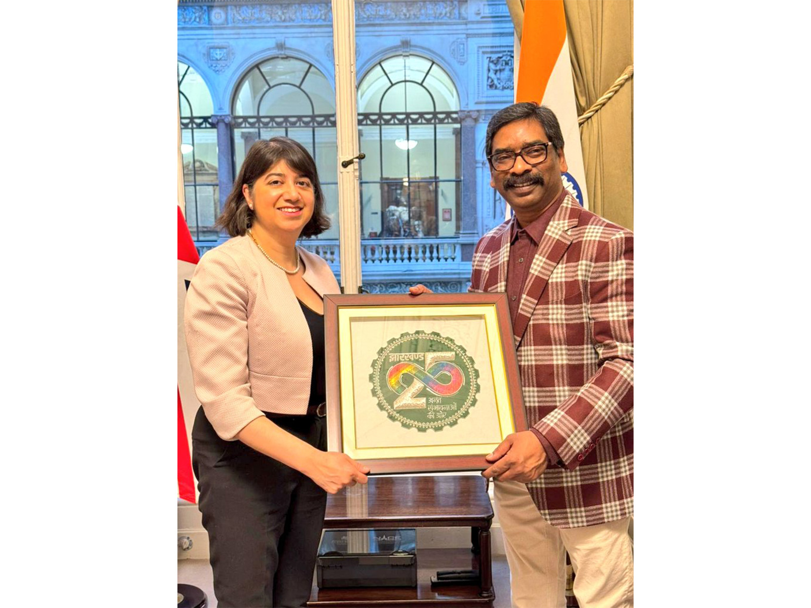 Jharkhand CM meets UK Minister Seema Malhotra (Photo/ @HemantSorenJMM) Jharkhand CM meets UK Minister Seema Malhotra (Photo/ @HemantSorenJMM)