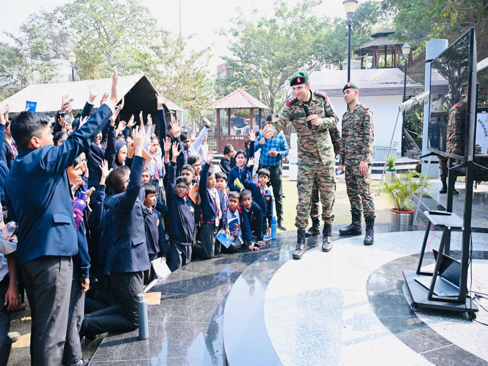 “Know Your Army” camp at the Albert Ekka War Memorial, in Agartala (Photo/ANI)