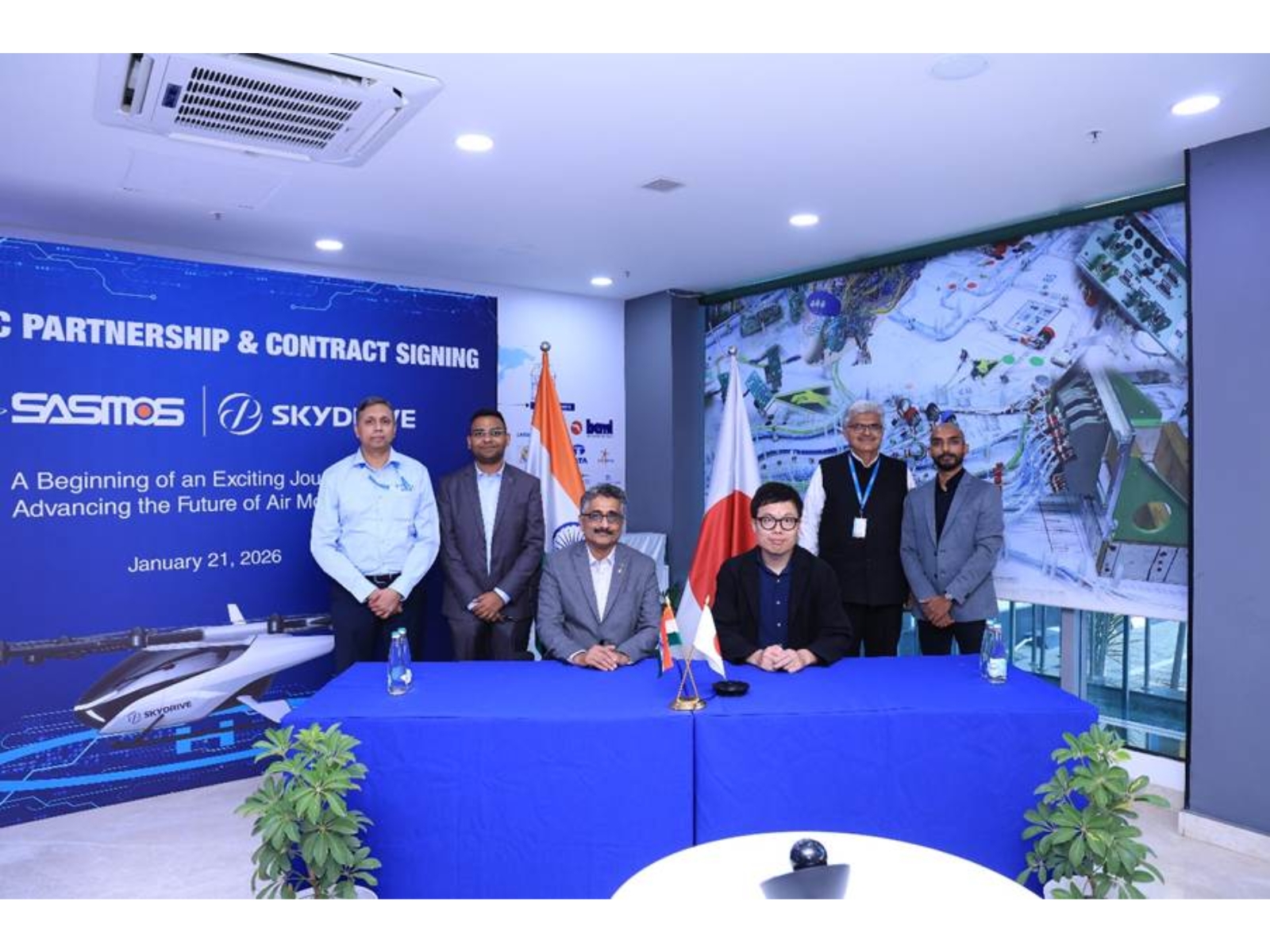 SASMOS Signs Strategic Contract with SkyDrive Inc. for EWIS Design and Manufacturing Solution, Strengthening India–Japan Collaboration