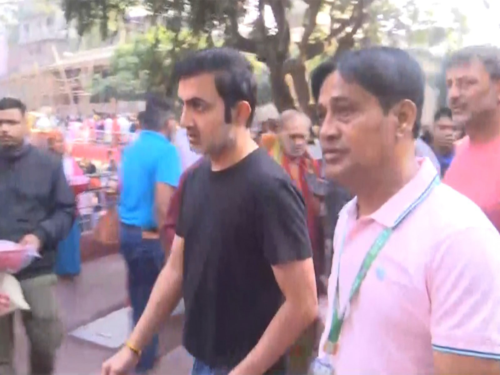 Gautam Gambhir at Kamakhya Temple (Photo: ANI)