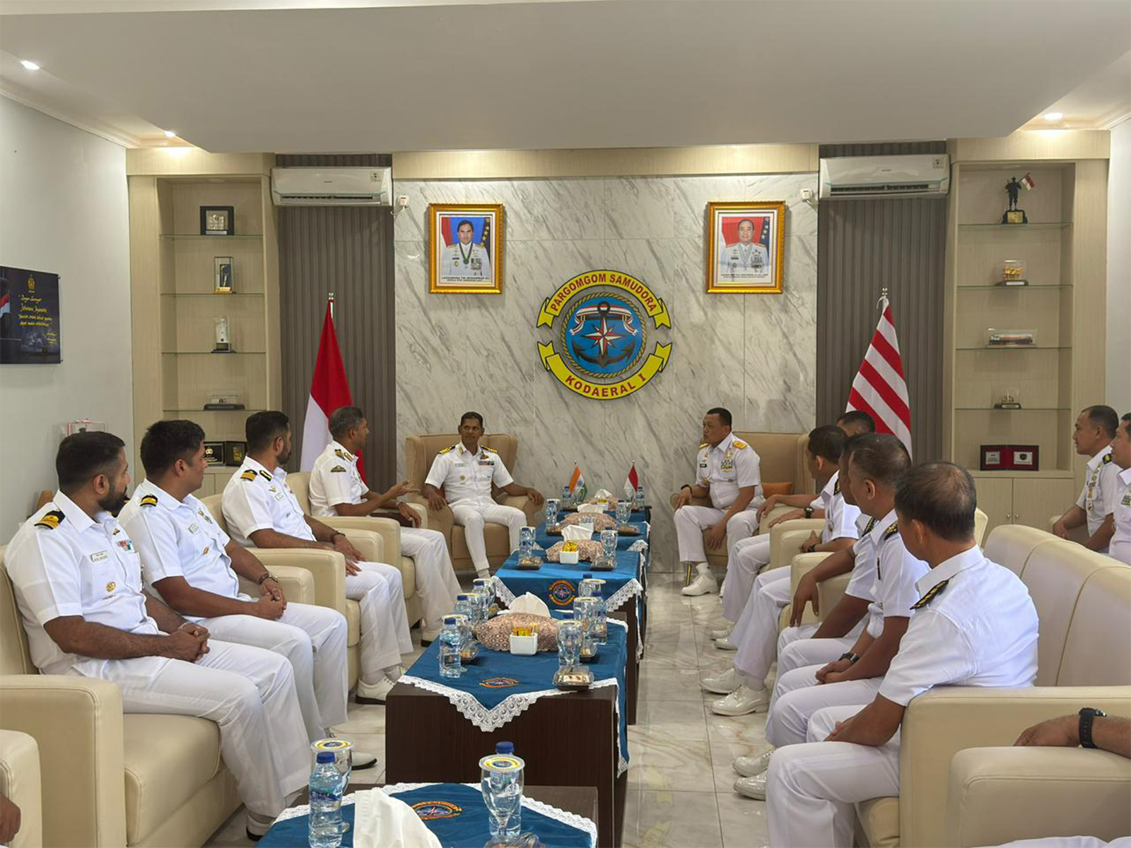 Indian Navy’s first training squadron engaged with the Indonesian Navy (Photo/PIB)