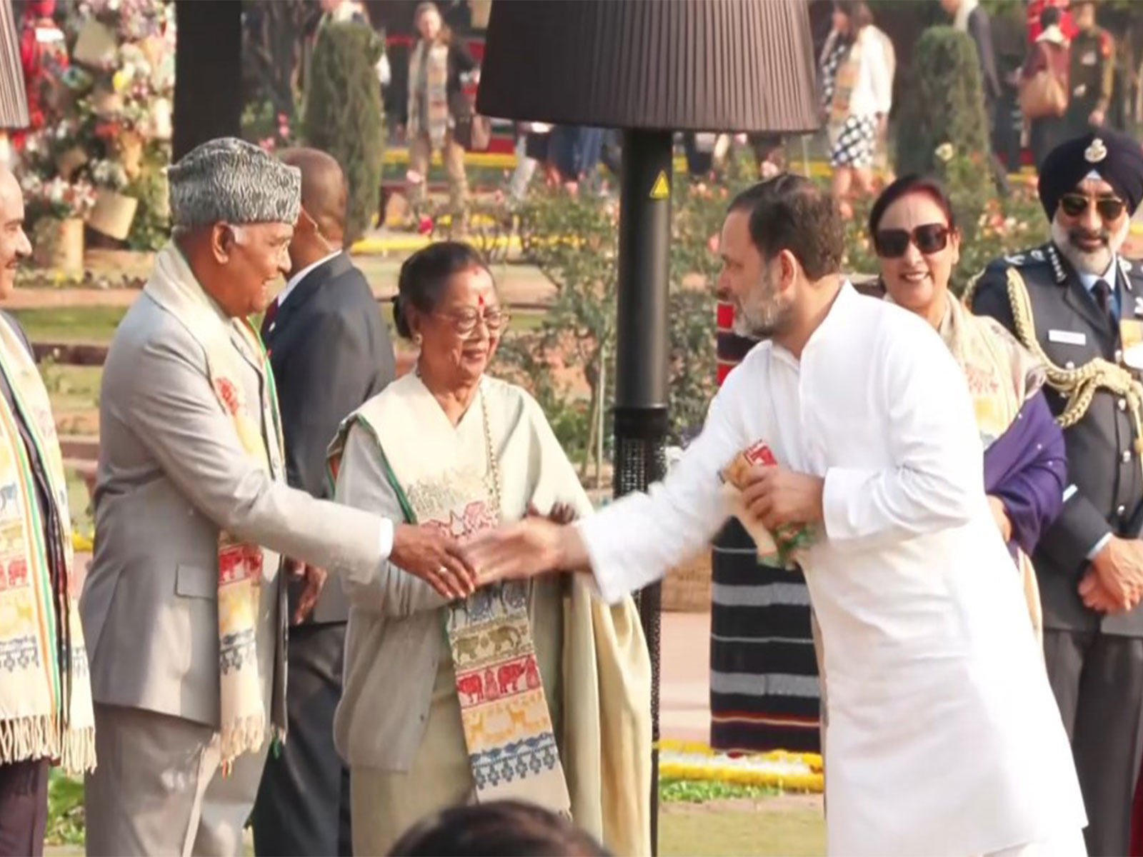 Lok Sabha Leader of Opposition Rahul Gandhi at the President's At-Home reception (Photo/ANI)