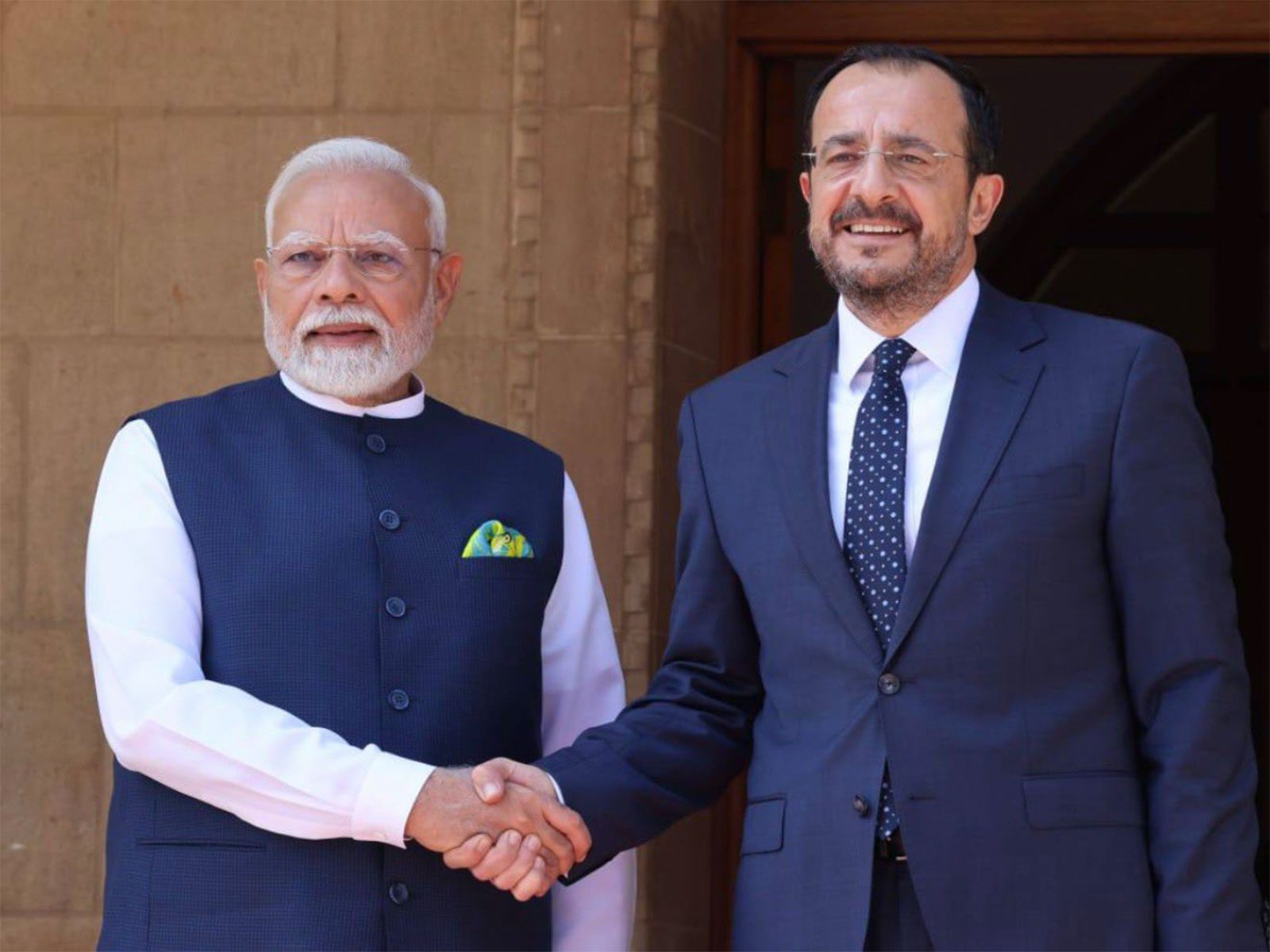 File photo of Prime Minister Narendra Modi and Cyprus President Nikos Christodoulides (Photo: X@Christodulides)