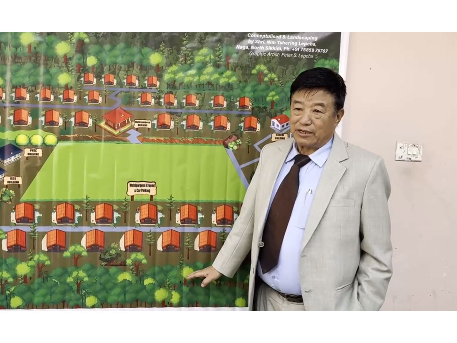 Chairman of the Sikkim Welfare Commission Nim Tshering Lepcha (Photo/ ANI)