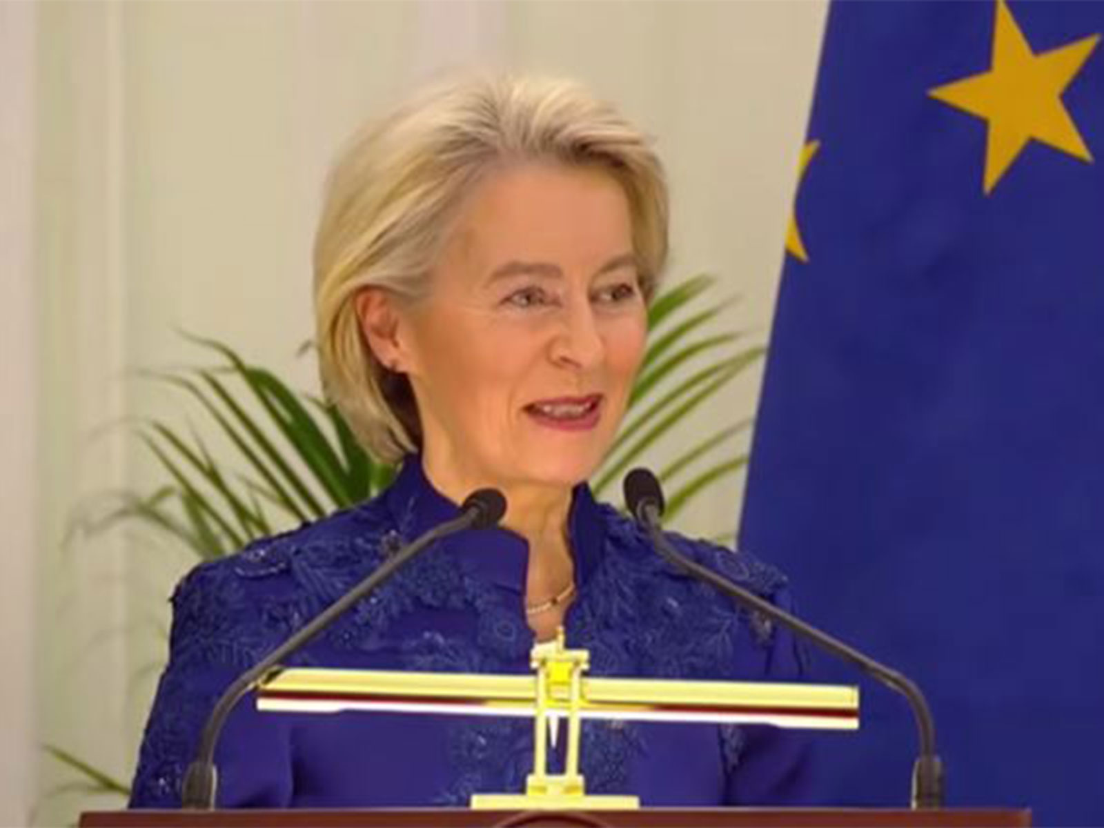 EC President Ursula von der Leyen (Photo/Youtube@MEAIndia) EC President Ursula von der Leyen (Photo/Youtube@MEAIndia)