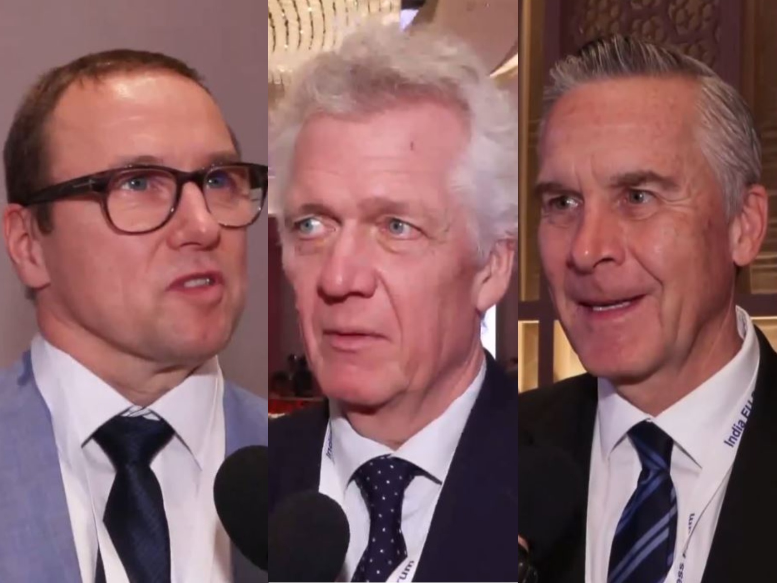 Industry leaders Thomas Wolter (left), Lars Eric Johansson (middle), and Jan Noether (right) (Photo/ANI)