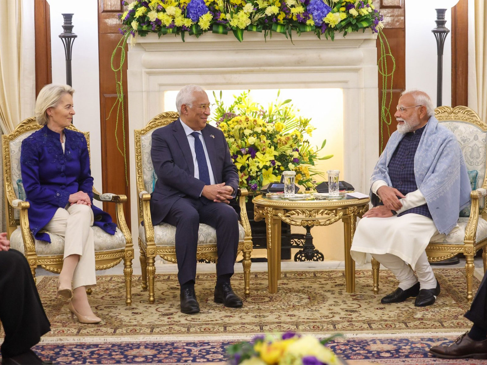 Prime Minister Narendra Modi, President of the European Council, Antonio Costa, and President of the European Commission, Ursula von der Leyen (Photo: X@narendramodi)