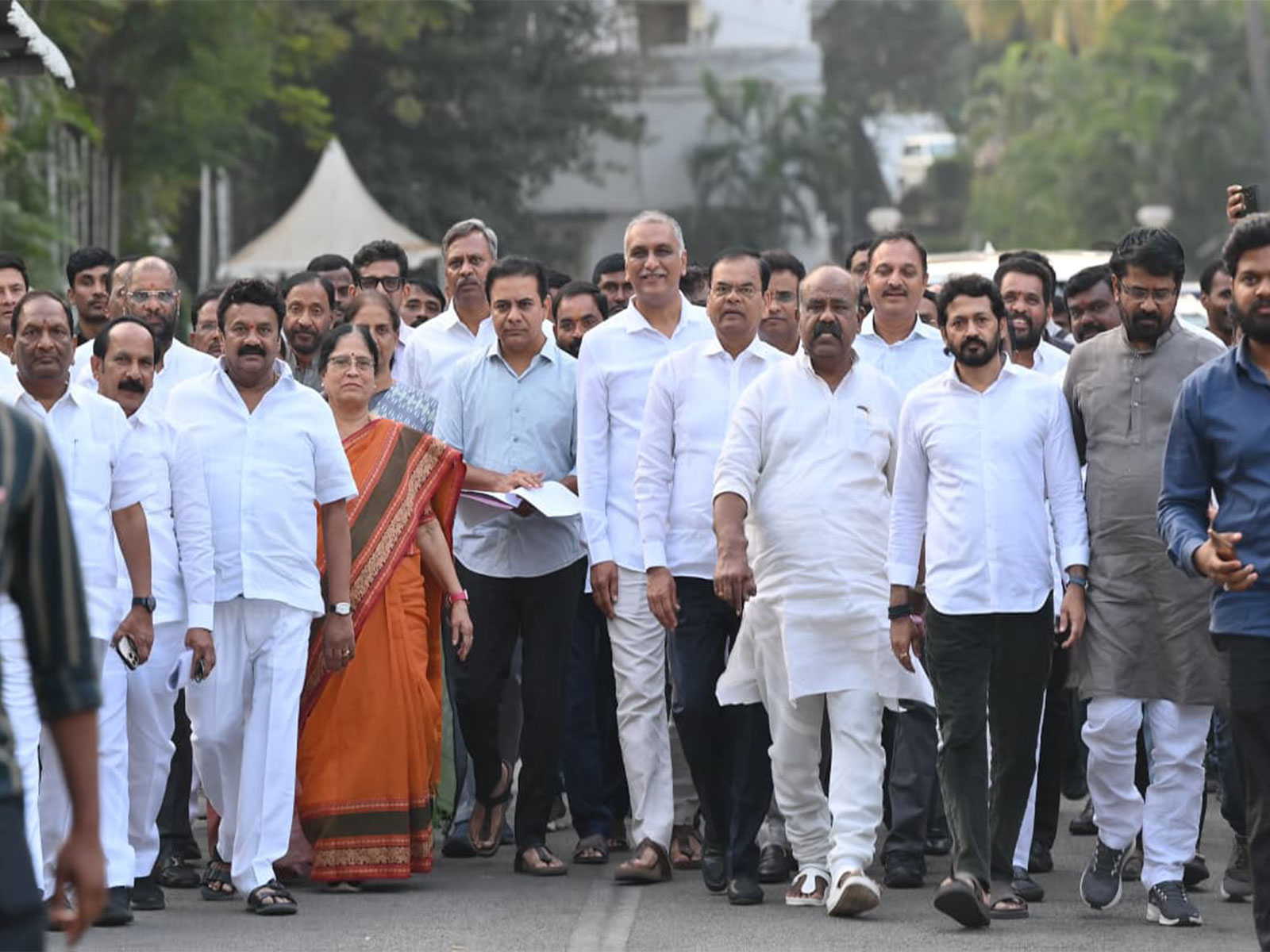 BRS representation to Governor on alleged Singareni scam (Photo/ANI)