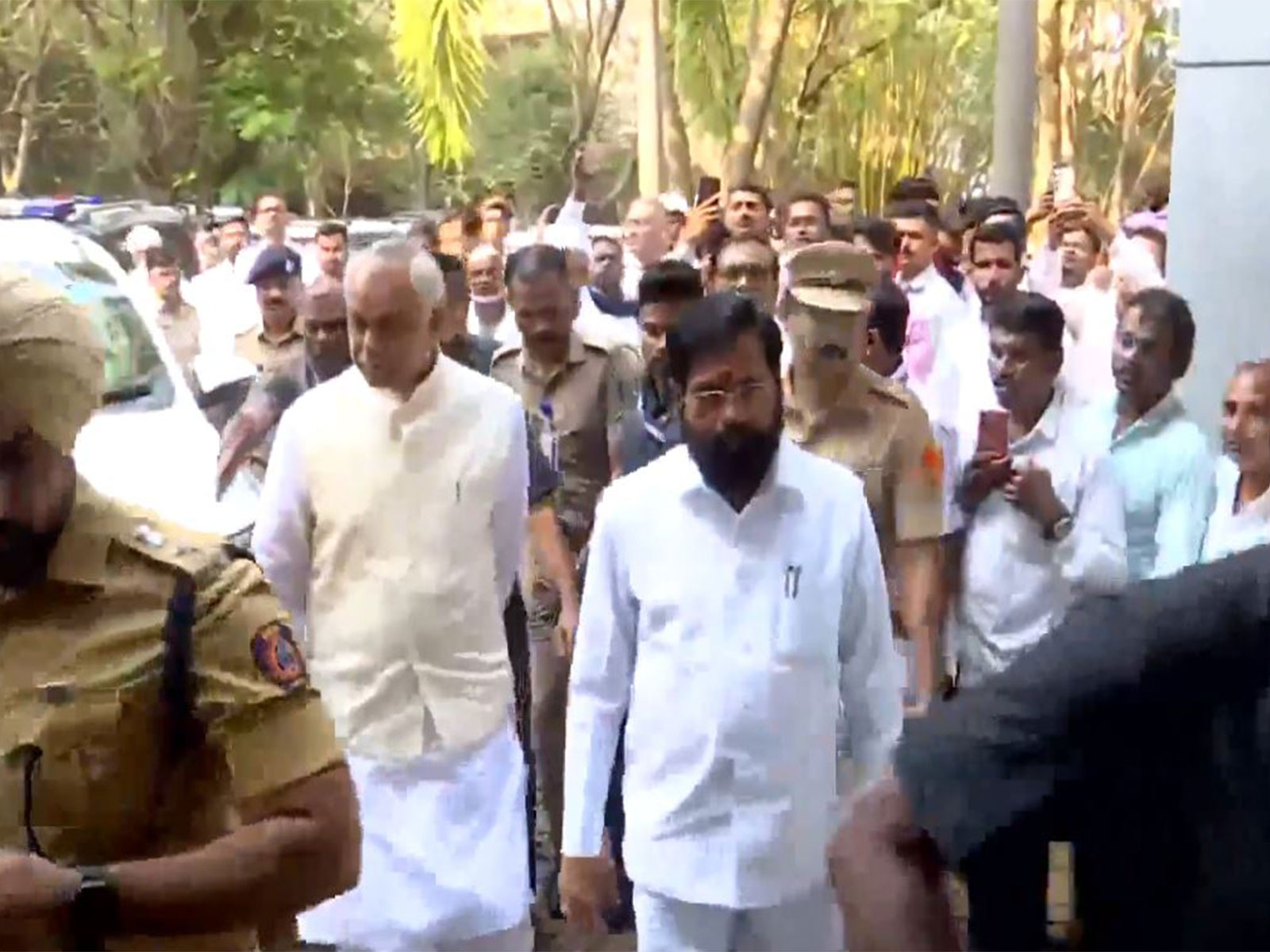 Maharashtra Deputy CM Eknath Shinde in Baramati (Photo/ANI)