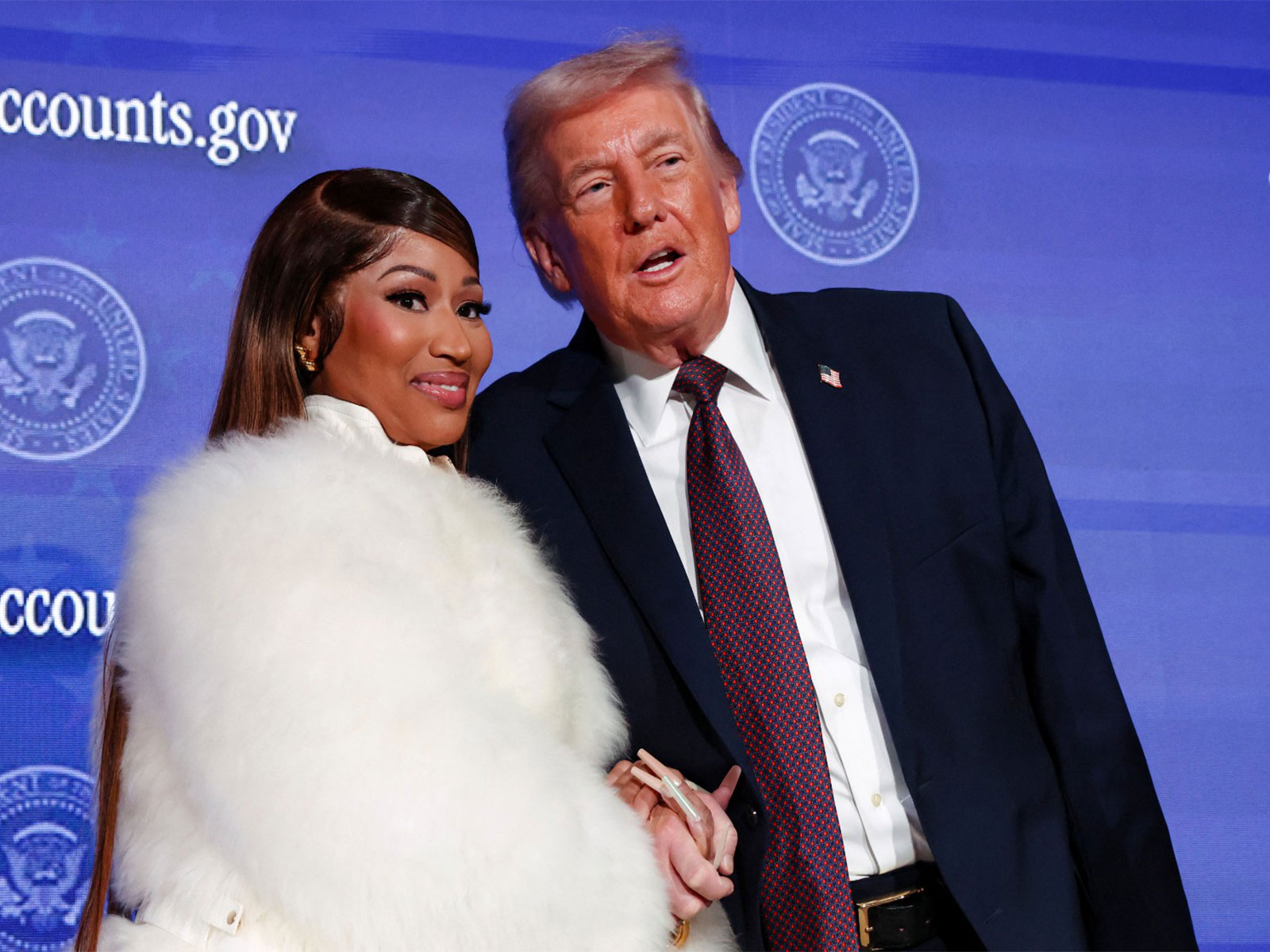 Nicki Minaj with Donald Trump (Photo/Reuters) Nicki Minaj with Donald Trump (Photo/Reuters)