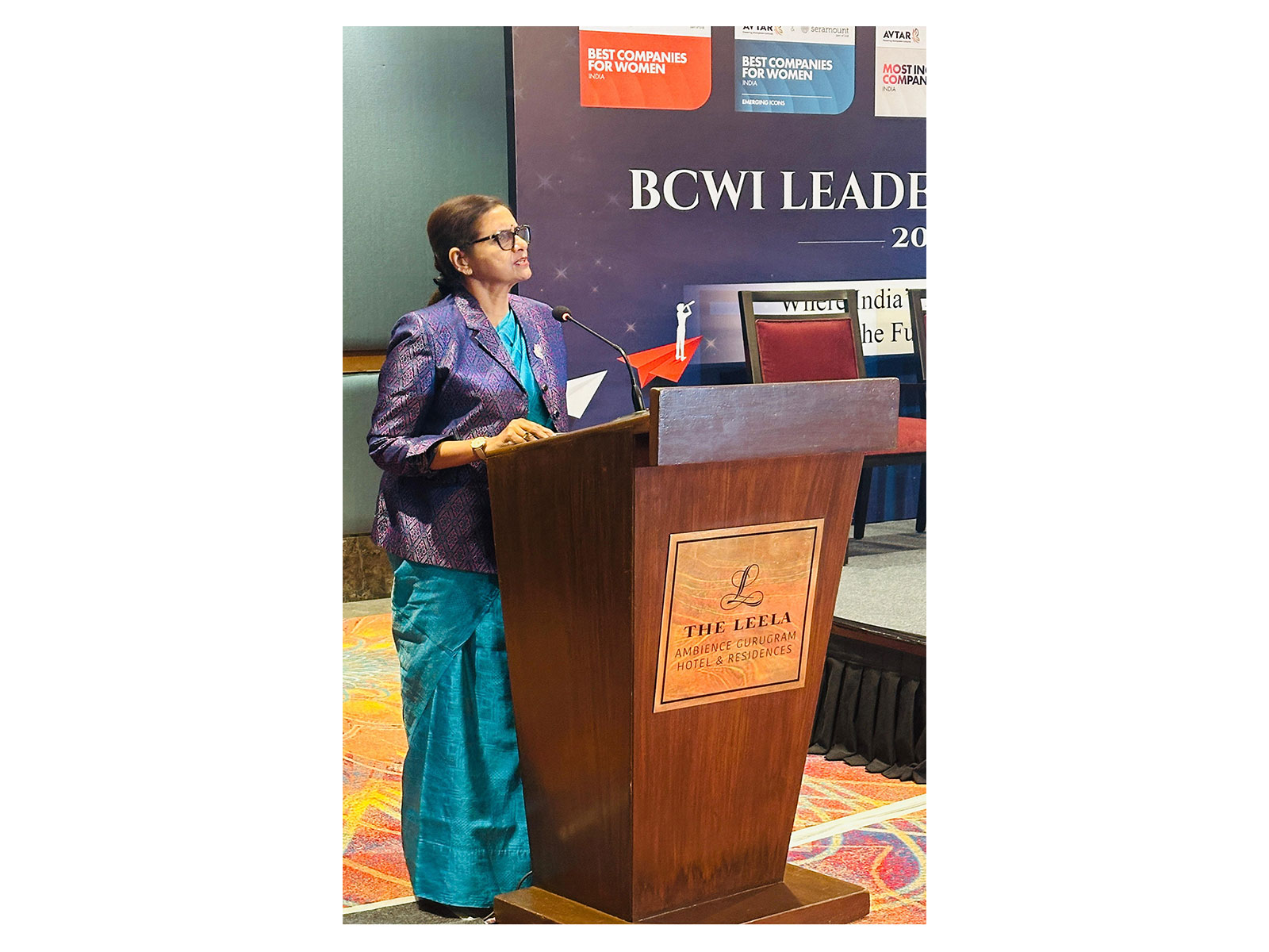 Dr Saundarya Rajesh, Managing Director, Avtar Career Creators, launching the BCWI 2026 in Gurgaon