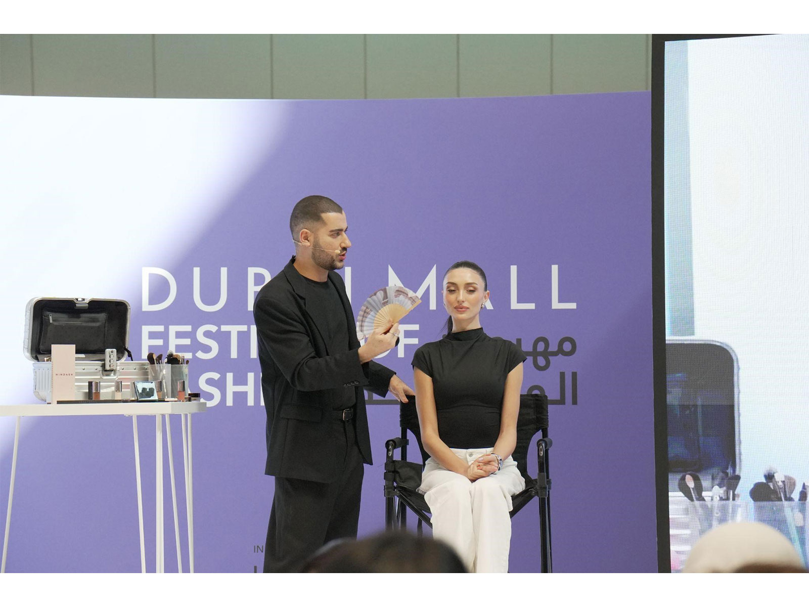 Mohammed Hindash Kicks Off the Dubai Mall Fashion Festival with a Special Educational Session, Drawing a Large Crowd