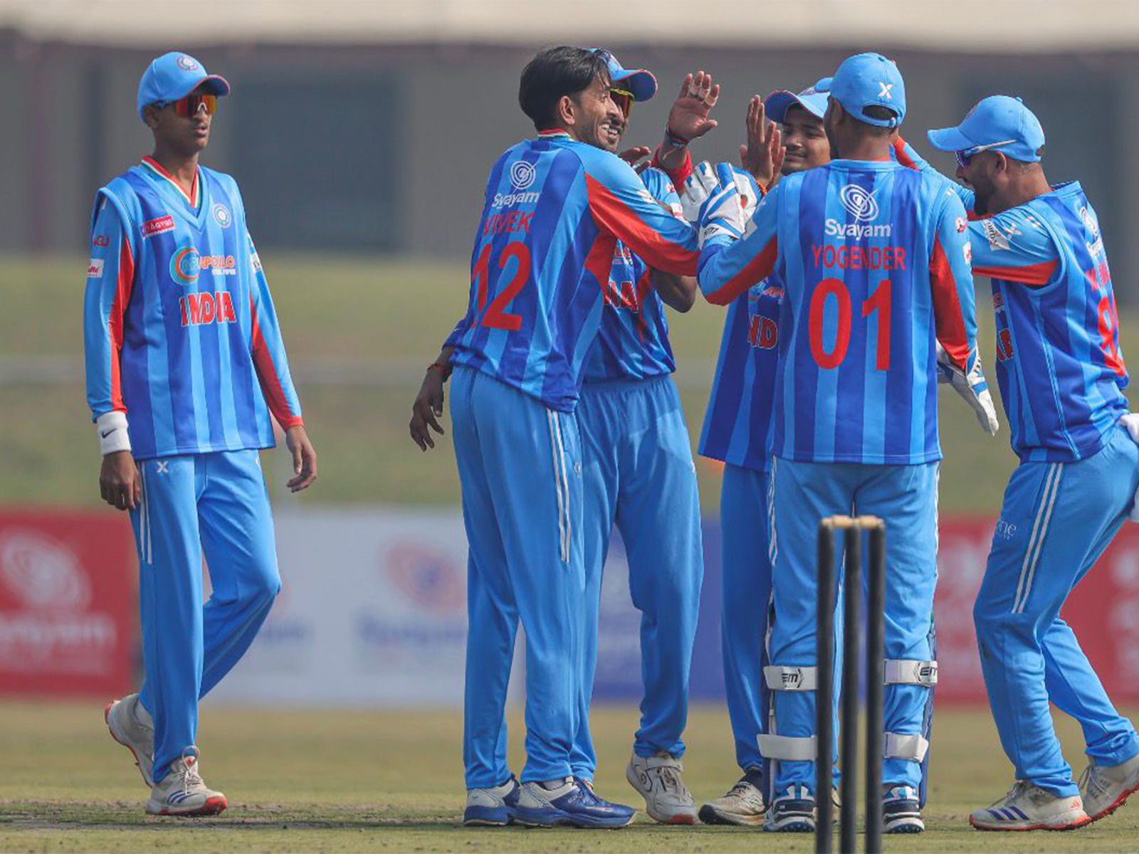 India's differently-abled cricket team (Photo: DCCI)