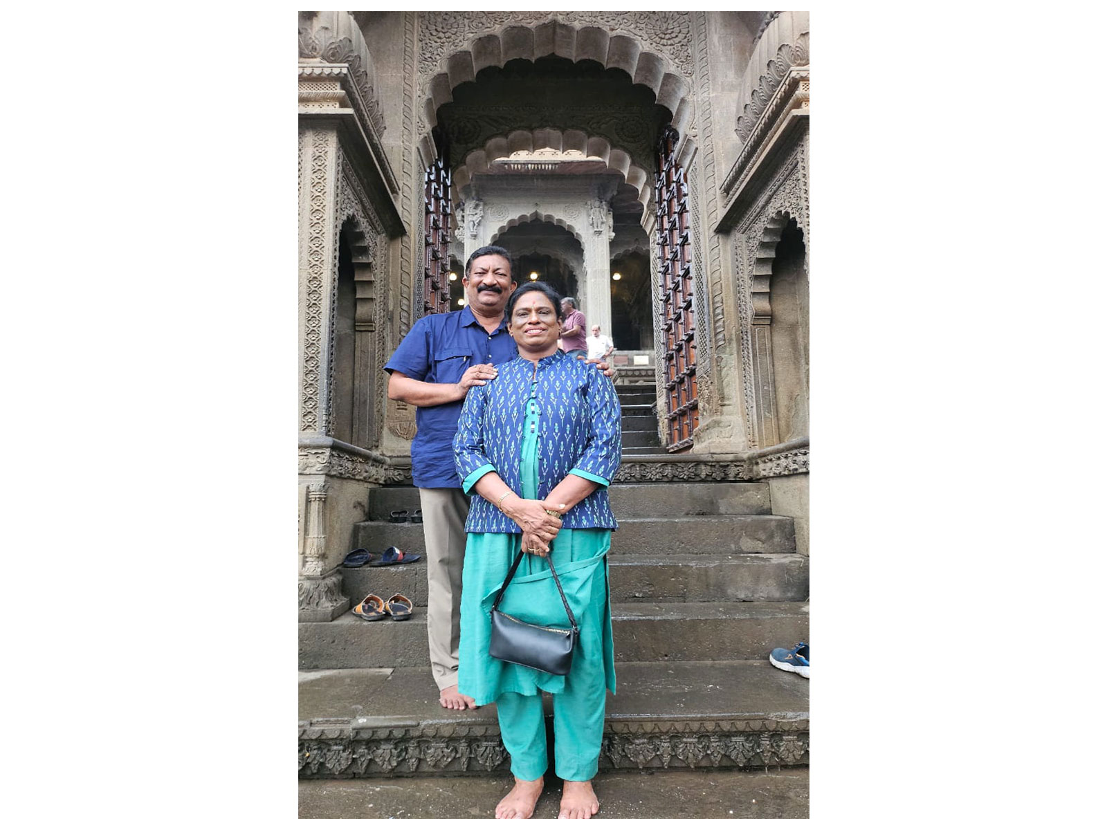 PT Usha and her husband V. Srinivasan (Photo/X/@PTUshaOfficial)