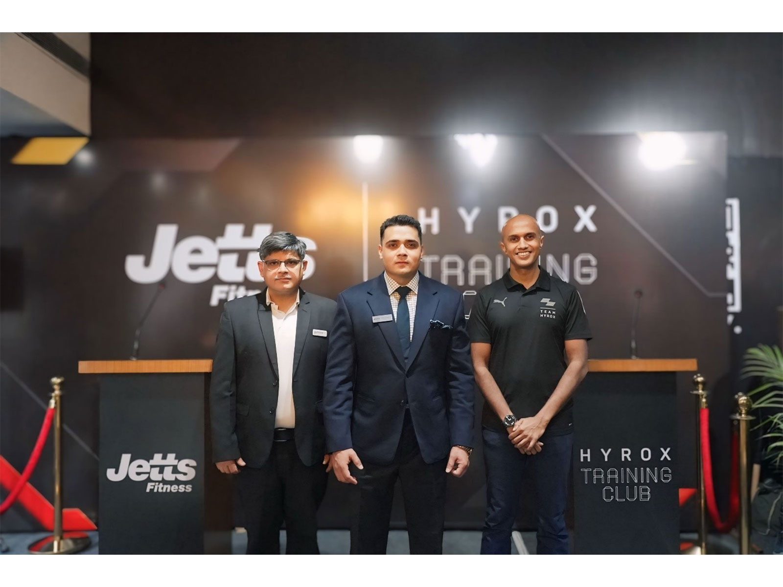 Mr Mohit Bhalla Founder & Director, Gymline Plus, Mr Rahull Raghuvanshii Managing Director, Jetts Fitness India, Deepak Raj, Country Head – HYROX India