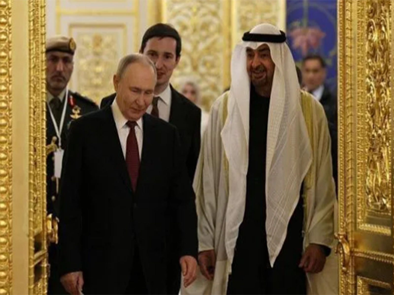   Russian President Vladimir Putin and UAE President Mohamed bin Zayed Al Nahyan (Photo/ TV BRICS)