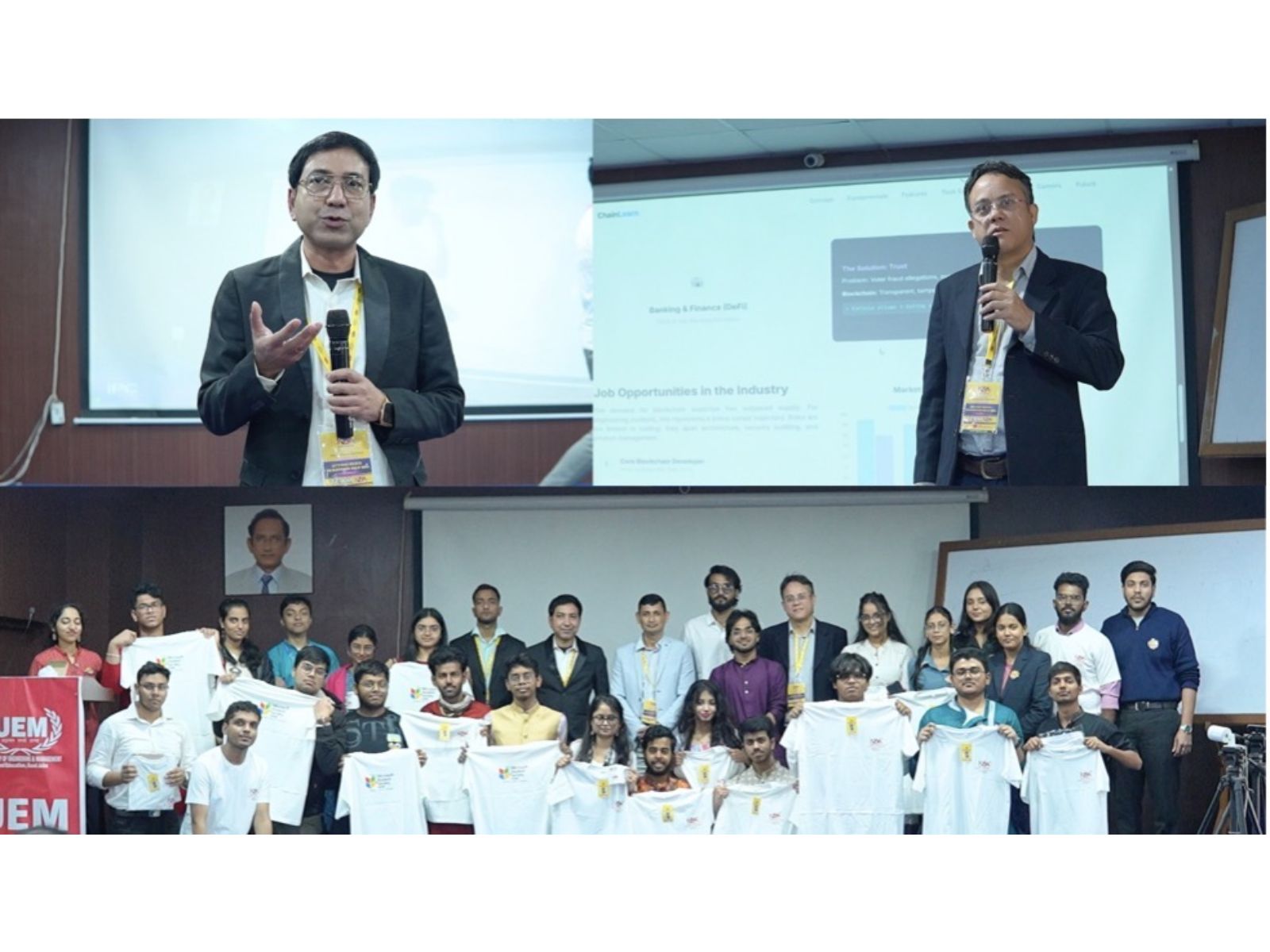 UEM Kolkata’s Microsoft Student Society and Kolkata International Blockchain Association Host CHAINSPHERE to Empower Youth in Blockchain and AI Innovation