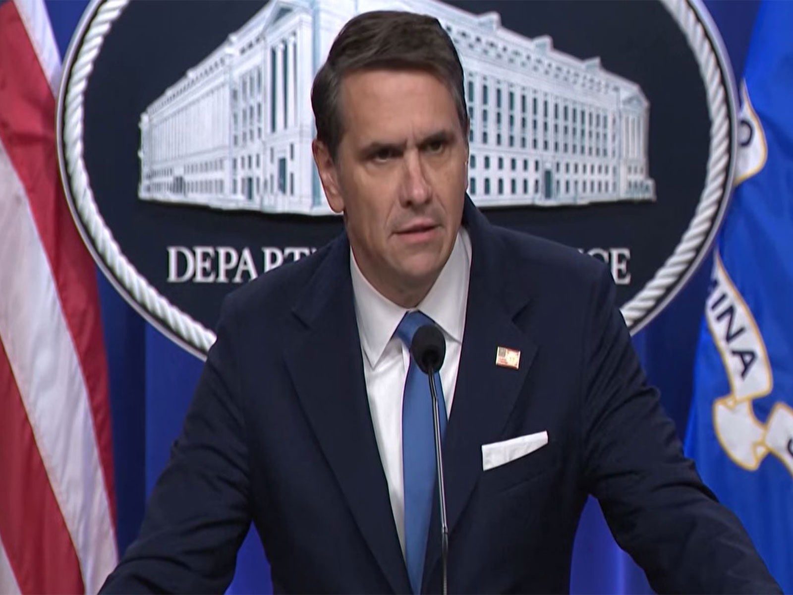 US Deputy Attorney General Todd Blanche speaks at a news conference in Washington DC on Friday, announcing the release of millions of records linked to Jeffrey Epstein. (Image Source: YouTube)