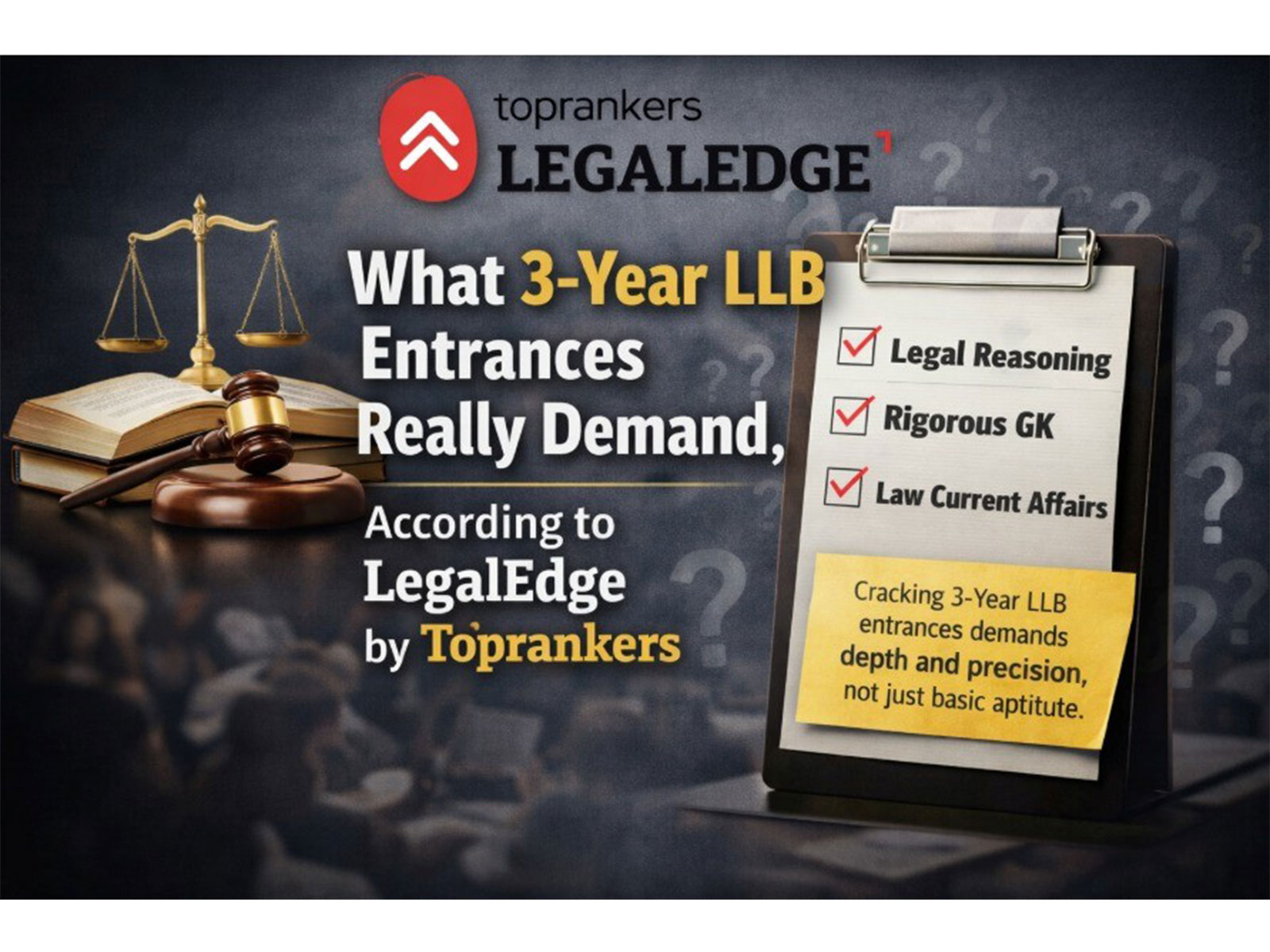 What 3-Year LLB Entrances Really Demand, According to LegalEdge by Toprankers