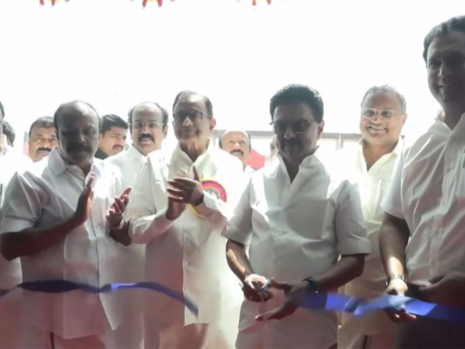 Tamil Nadu Chief Minister MK Stalin inaugurates the Tidel Neo Park in Karaikudi (Photo: TNDIPR)