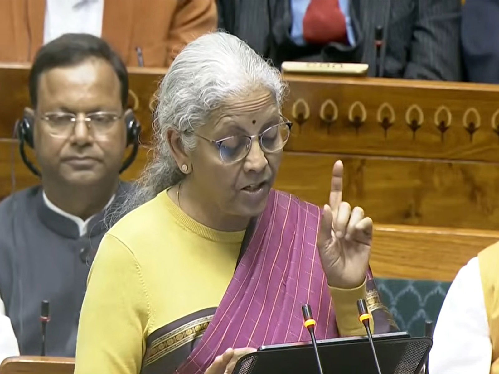 Finance Minister Nirmala Sitharaman (Image: SansadTV)