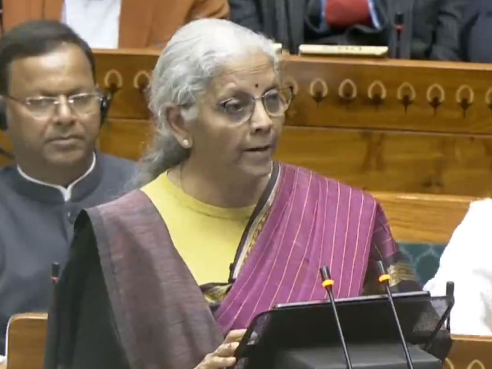 Finance Minister Nirmala Sitharaman (Image: SansadTV)