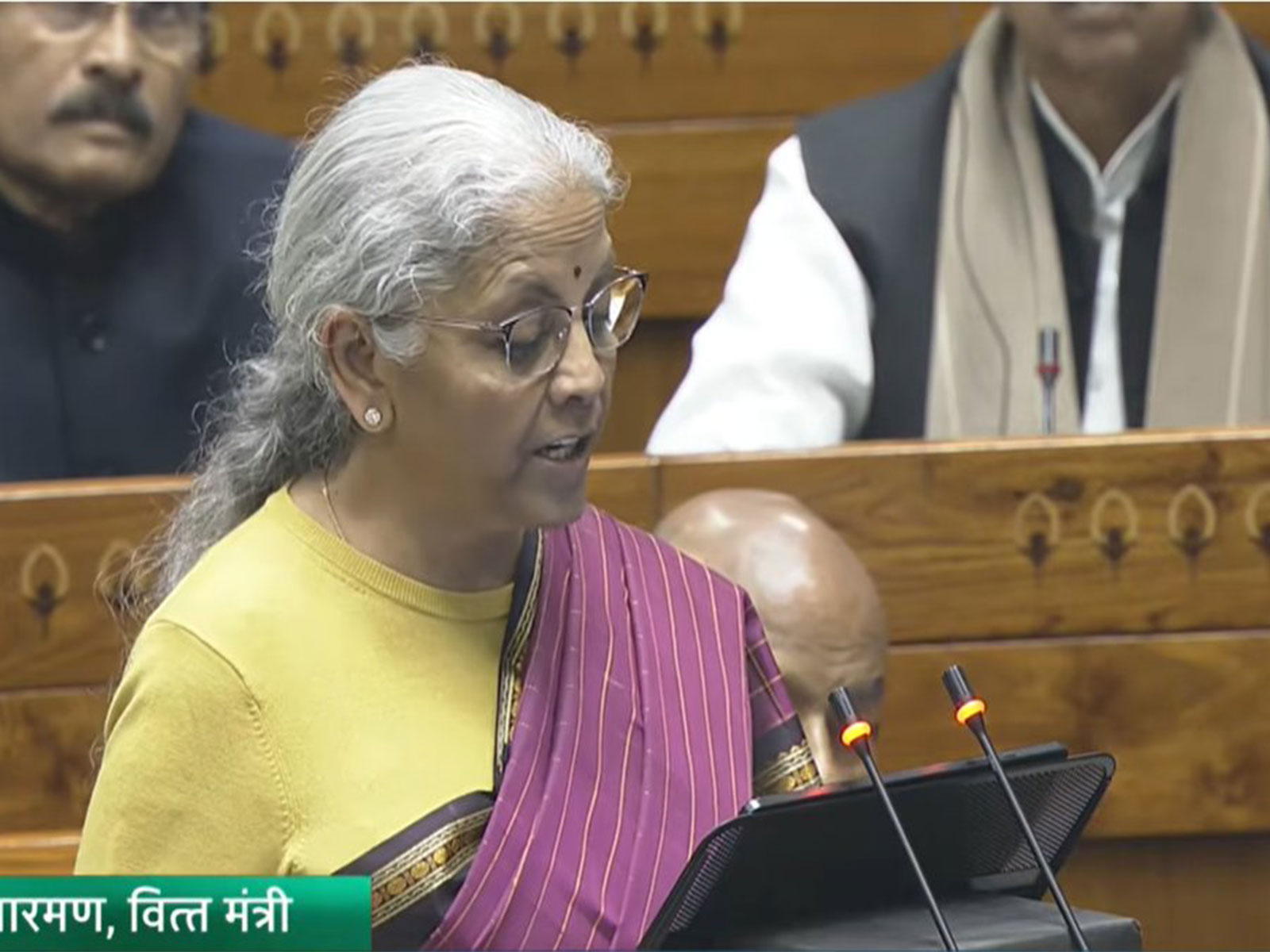 Finance Minister Nirmala Sitharaman (Image: SansadTV)