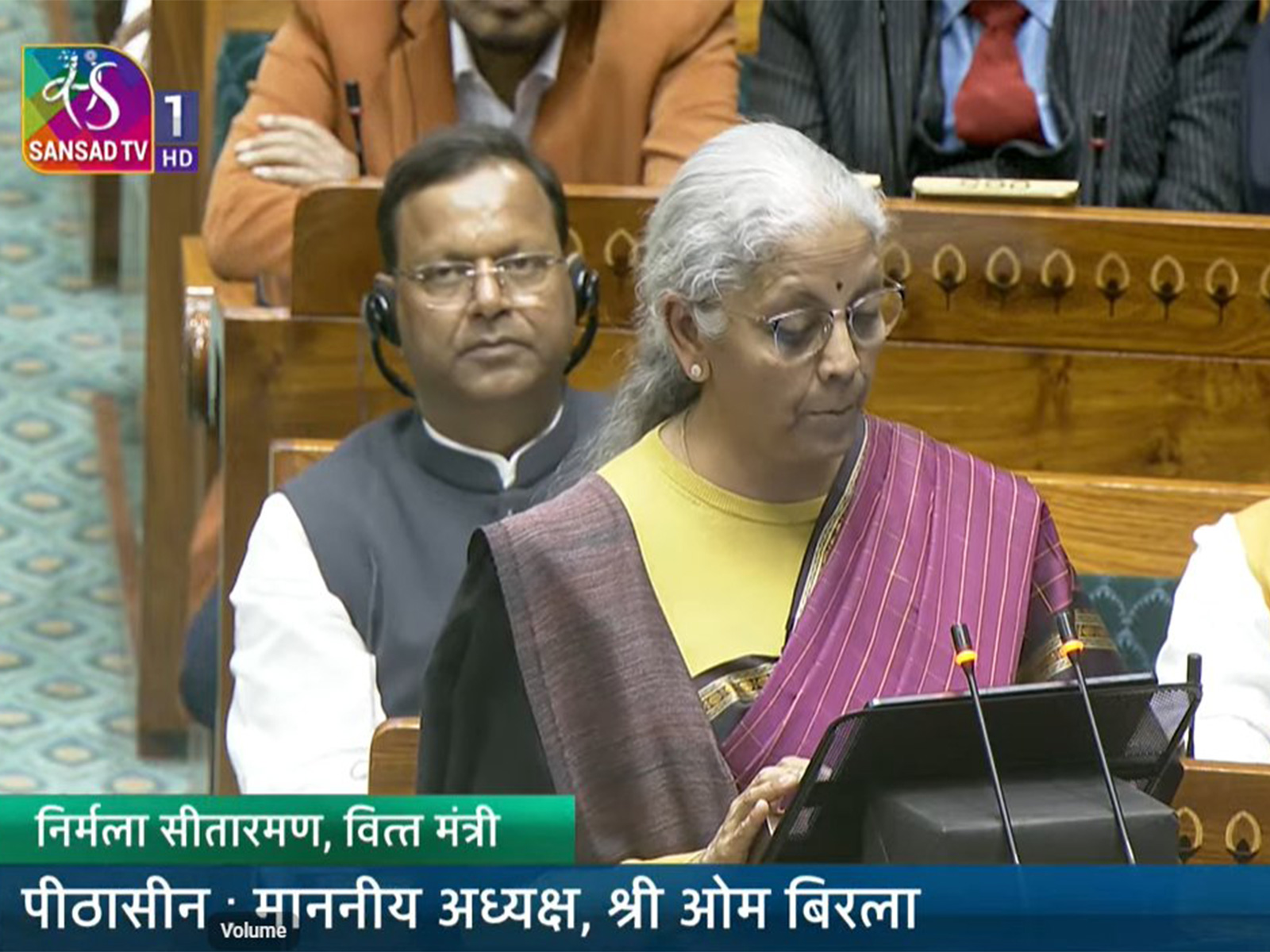 Finance Minister Nirmala Sitharaman presenting Union Budget for 2026-27 (Image: SansadTV)