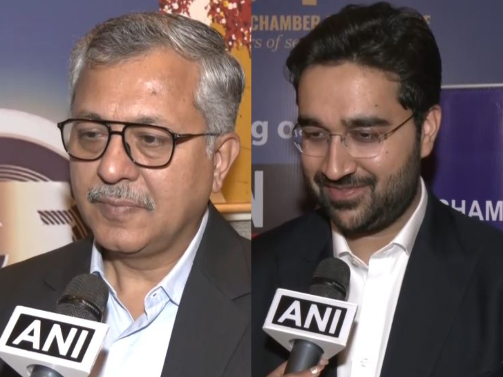 Rajeev Singh, Director General and Parthiv Neotia, Senior Vice President of ICC. (Photo: ANI)