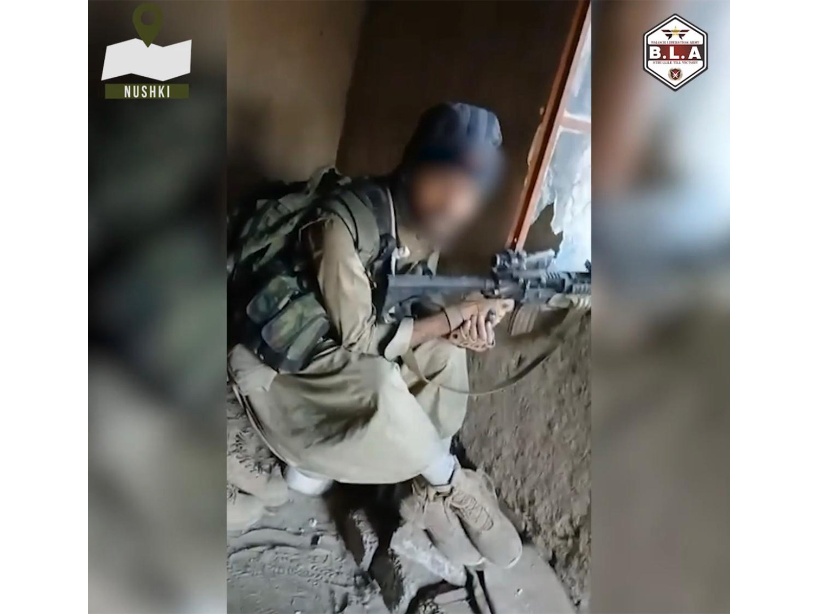 Video screen grab of Operation Herof 2.0 launched by the BLA in Pakistan’s Balochistan province (Photo/BLA Media Wing Hakkal)