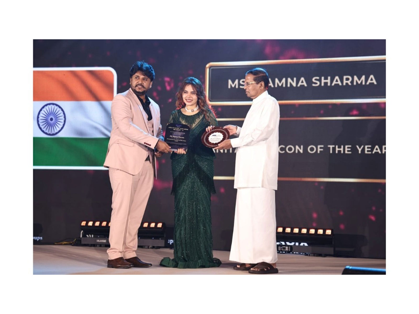 A Moment of Global Pride: Kamna Sharma Honored by Sri Lanka’s 7th President, Maithripala Sirisena