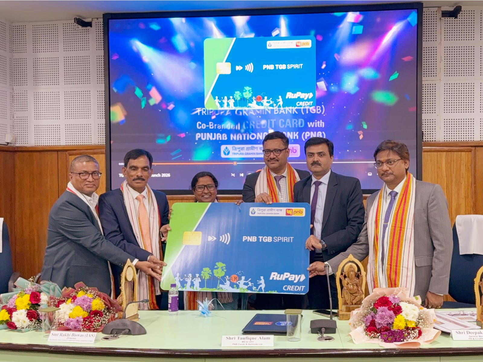 Tripura Gramin Bank launches India’s first RRB co-branded RuPay credit card (Photo/PROTGB)