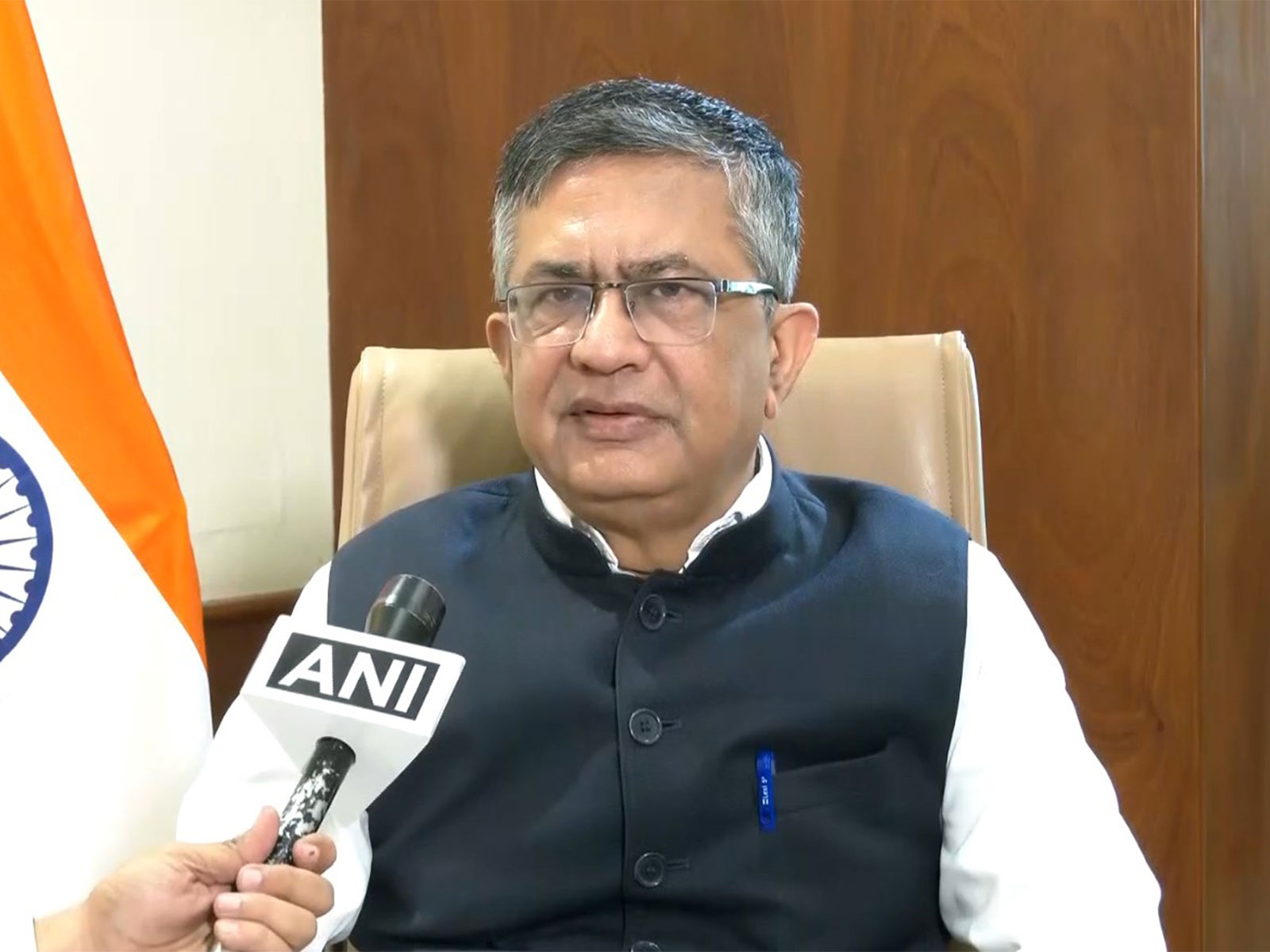 Ashish Chauhan, Managing Director and Chief Executive Officer of the National Stock Exchange (Photo/ANI)