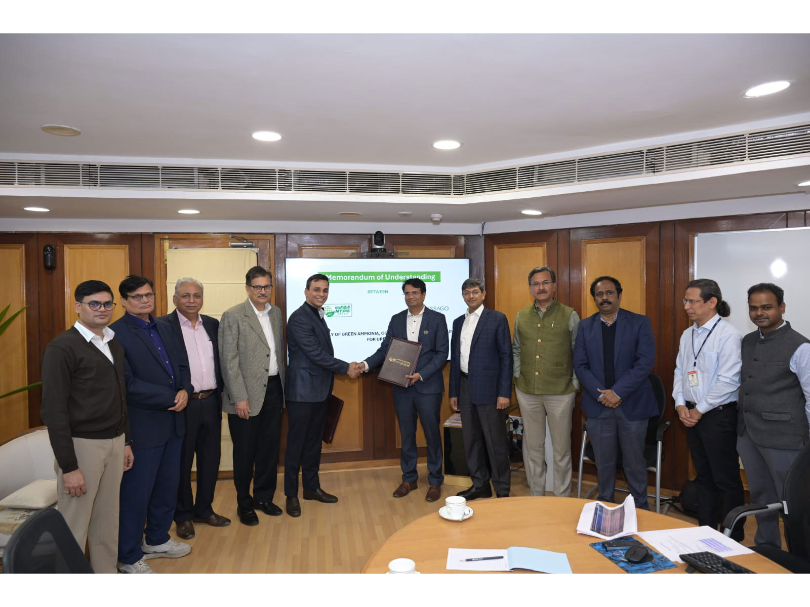 The MoU was signed in the august presence of senior officials and leadership teams from NGEL, NTPC, and Assago, marking a significant milestone for the project