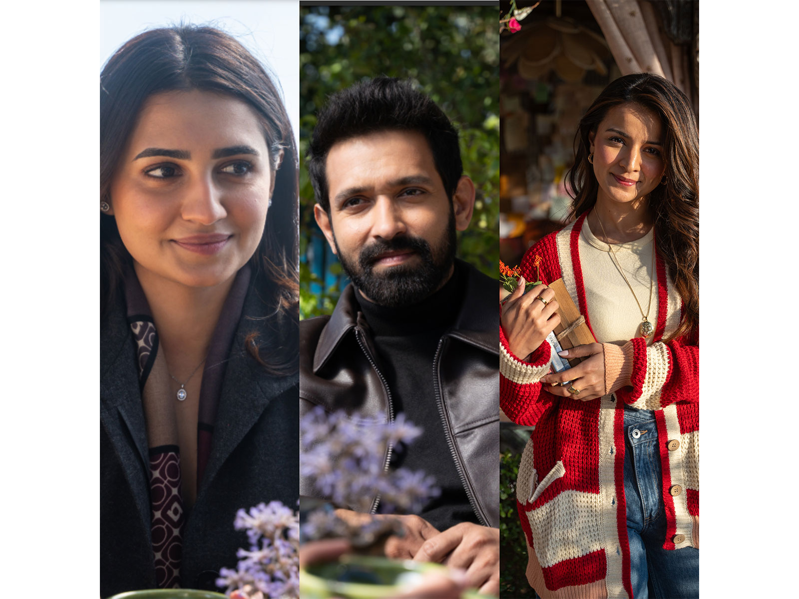 Vedika Pinto, Vikrant Massey and Mahima Makwana (Photo/Netflix)