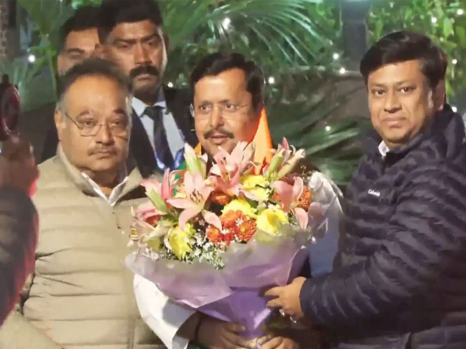 BJP President Nitin Nabin and Union Minister Sukanta Majumdar (Photo/ANI)