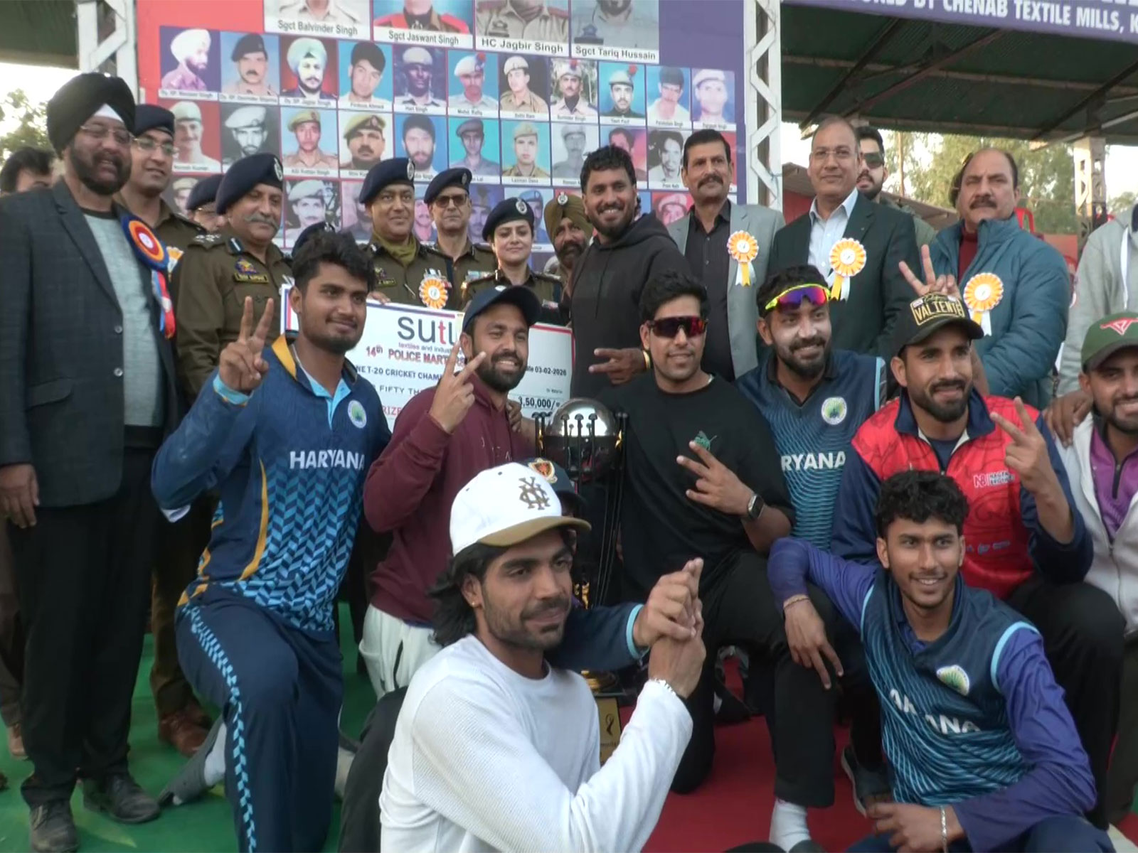 Haryana Cricket Club, winner of 14th Police Martyrs Memorial North Zone T20 Cricket Championship 2026  (Photo/ANI)