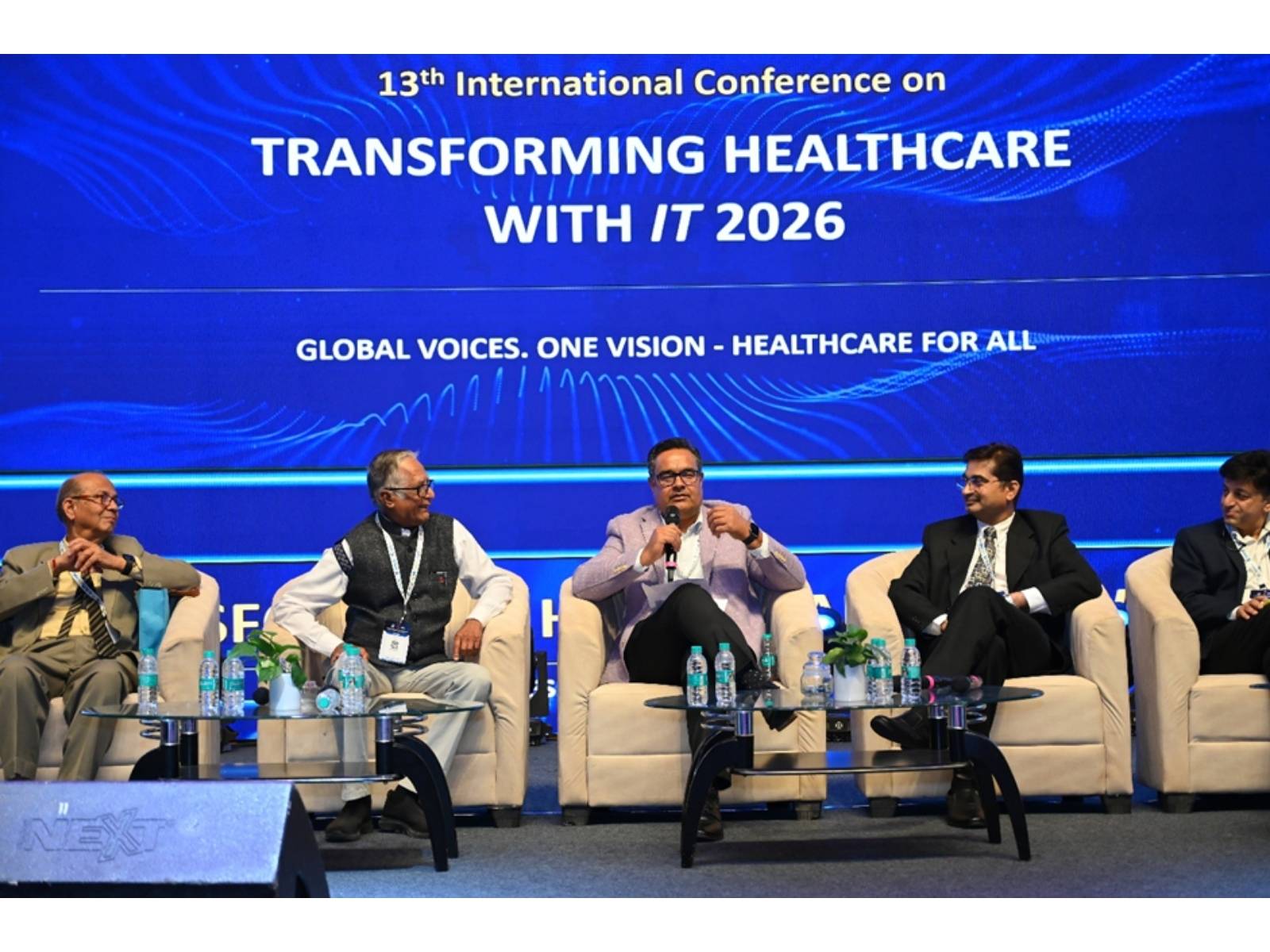 Kumar Surender Sinwar, Founder & CEO of mlHealth360, chairs an insightful session on 'Reimagining Healthcare in India' Kumar Surender Sinwar, Founder & CEO of mlHealth360, chairs an insightful session on 'Reimagining Healthcare in India'