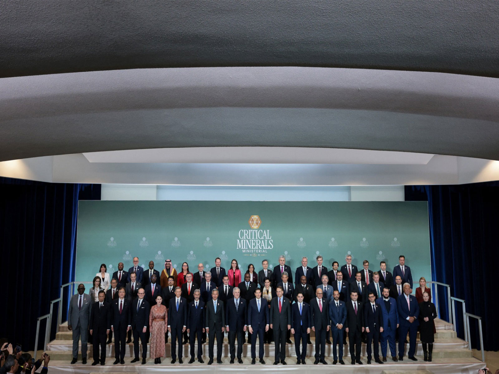 US Secretary of State Marco Rubio and other government officials at the State Department in Washington DC on February 4, 2026. (Photo/Reuters)