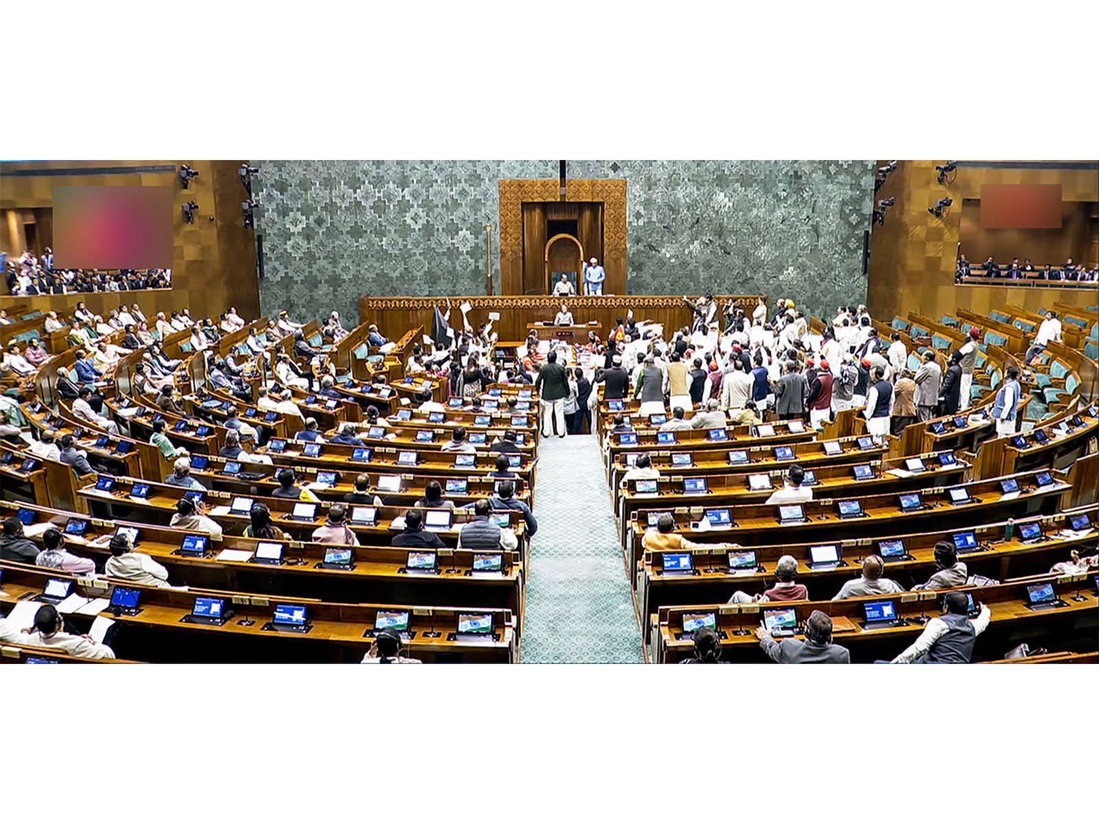 Visual from the Lok Sabha (Photo/SansadTV)