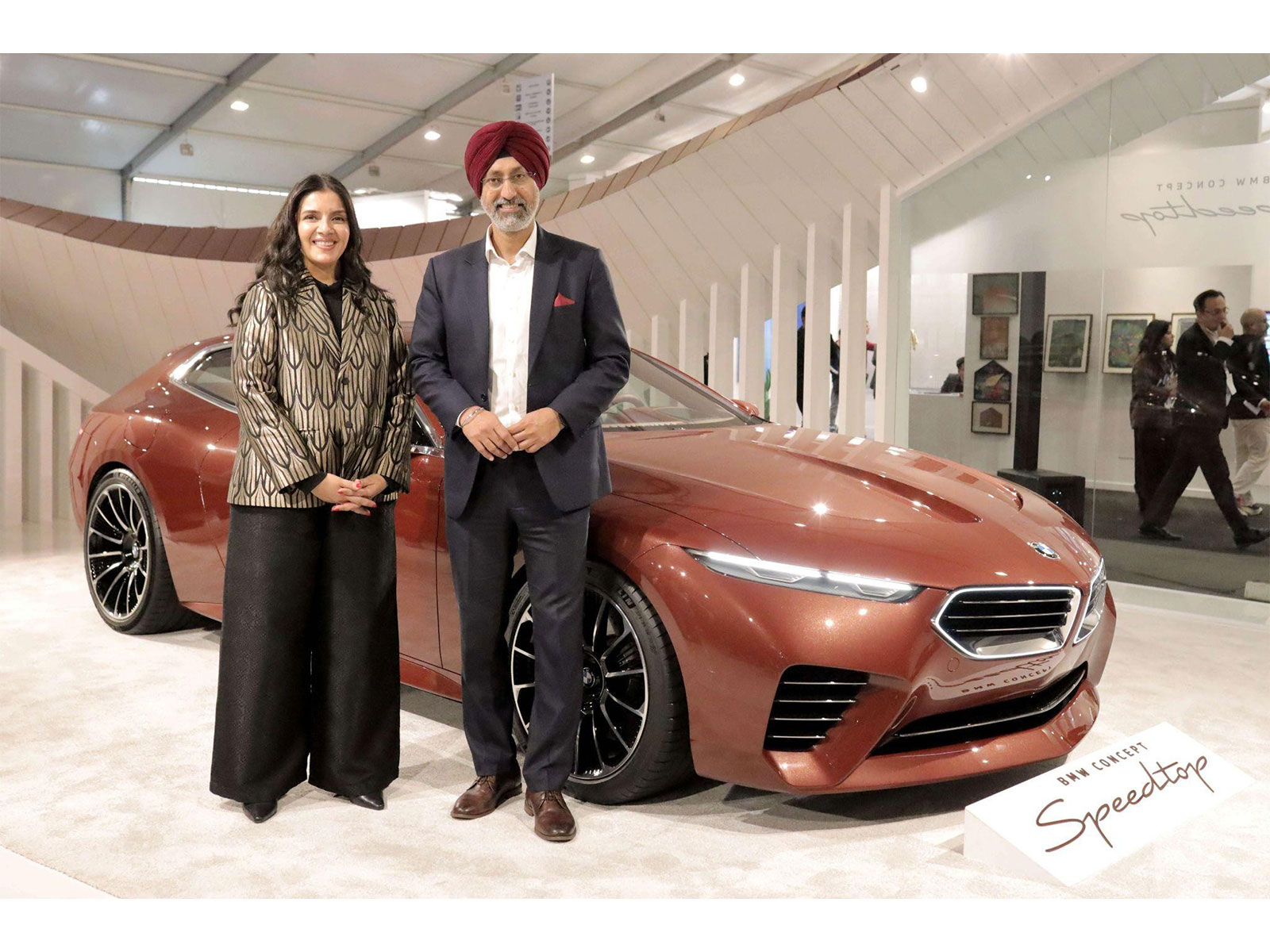 (L-R) Jaya Asokan, Fair Director, India Art Fair and Hardeep Singh Brar, President and CEO, BMW Group India