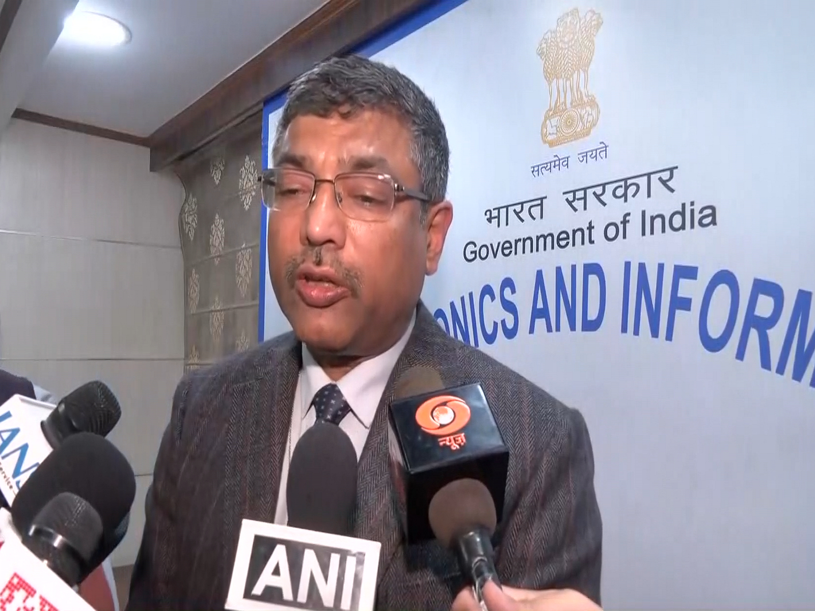 S Krishnan, Secretary, Ministry of Electronics and IT (Photo/ANI)