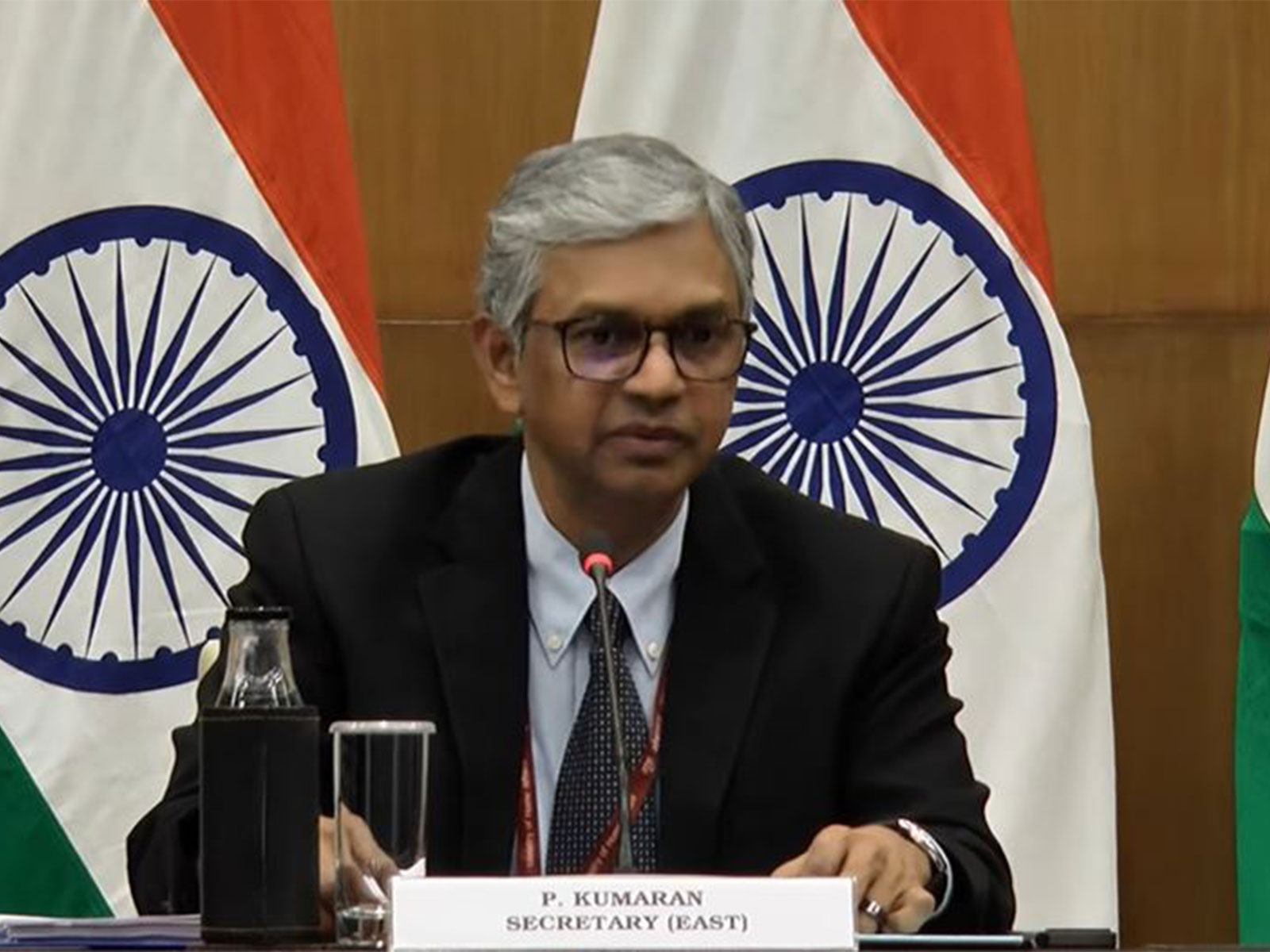 Ministry of External Affairs Secretary (East) P Kumaran (Photo: YouTube@Ministry of External Affairs)