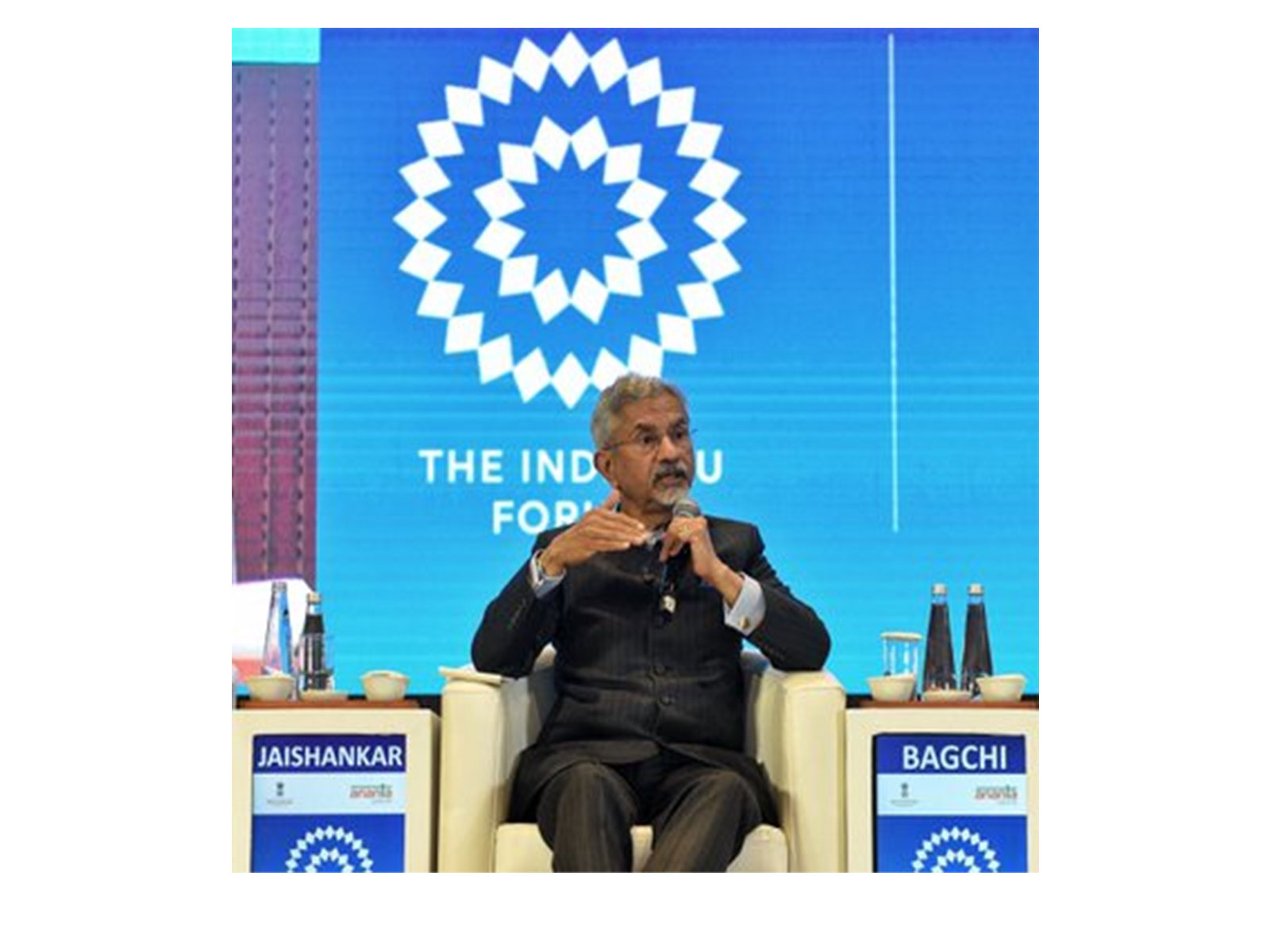 External Affairs Minister S. Jaishankar addresses the inaugural India–EU Forum in New Delhi (Photo: X/@DrSJaishankar)