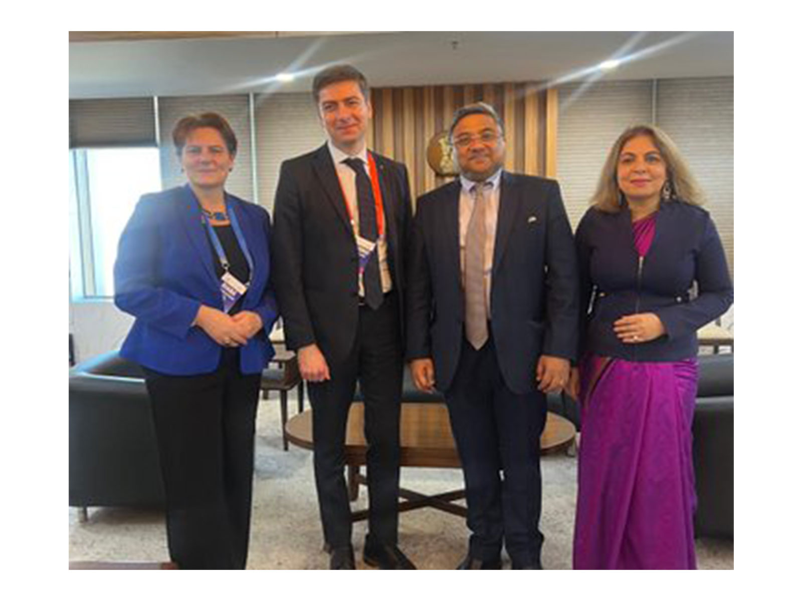  Ambassador Sibi George, Secretary (West), India and Political Director of Lithuanian Ministry of Foreign Affairs, Laimonas Talat-Kelpsa (Photo/@MEAIndia)