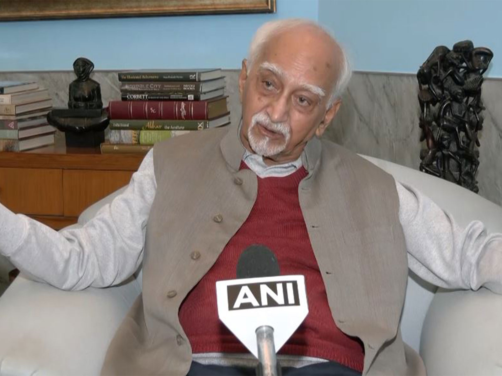 Former Vice President of India, Hamid Ansari (Photo/ANI)