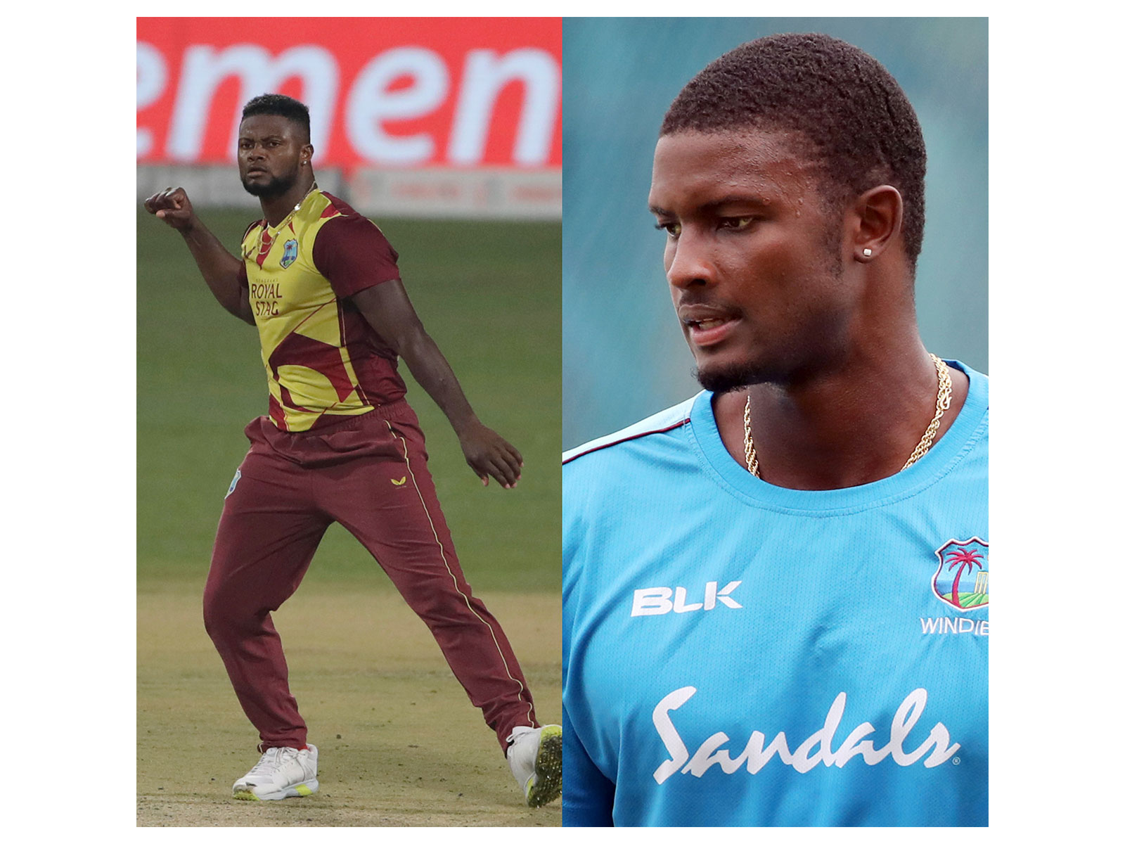 Romario Shepherd and Jason Holder. (Photo: ANI)