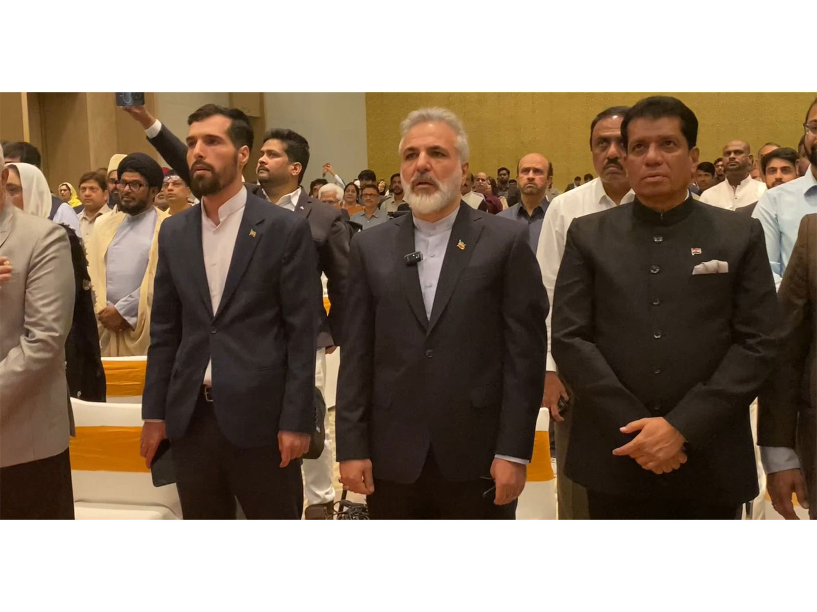 Iran's Consul Hamid Ahmadieh celebrates 47th Iran National Day in Hyderabad (Photo/ANI) Iran's Consul Hamid Ahmadieh celebrates 47th Iran National Day in Hyderabad (Photo/ANI)